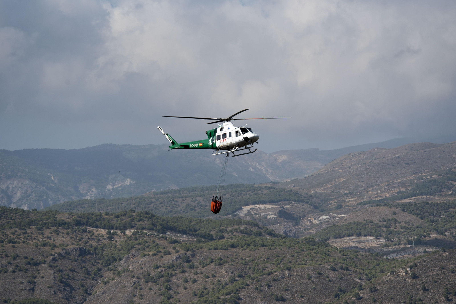 Imágenes del incendio ya estabilizado en Pinos del Valle