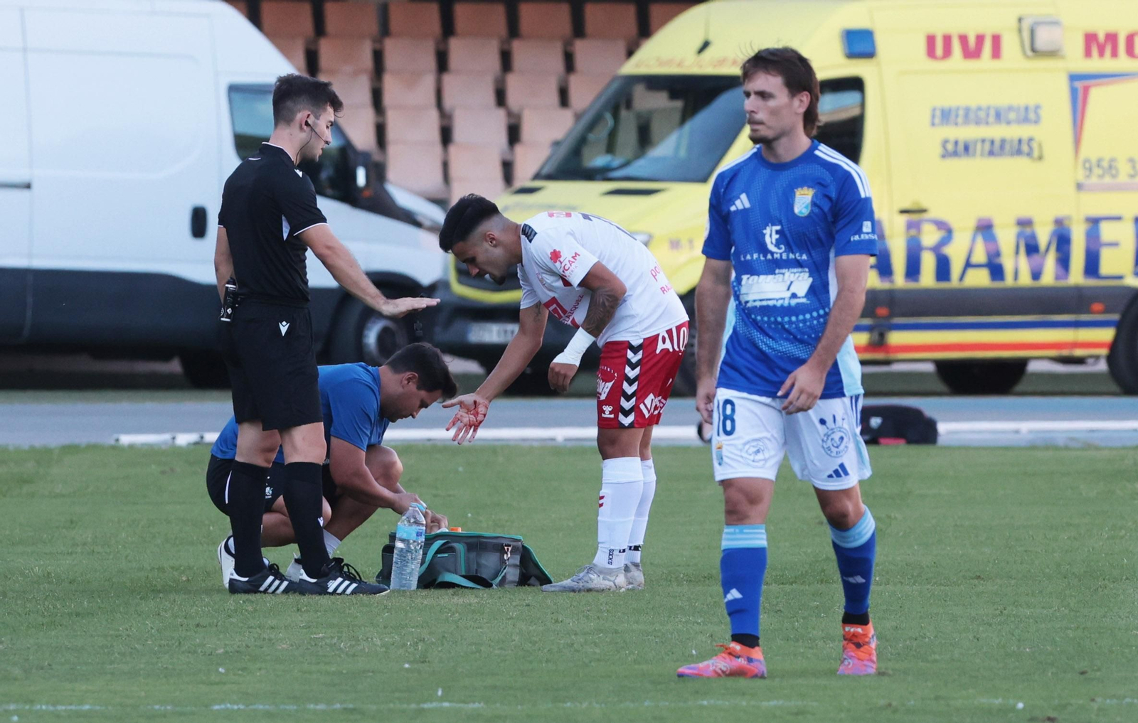 Ricky, en el partido contra el Antoniano.