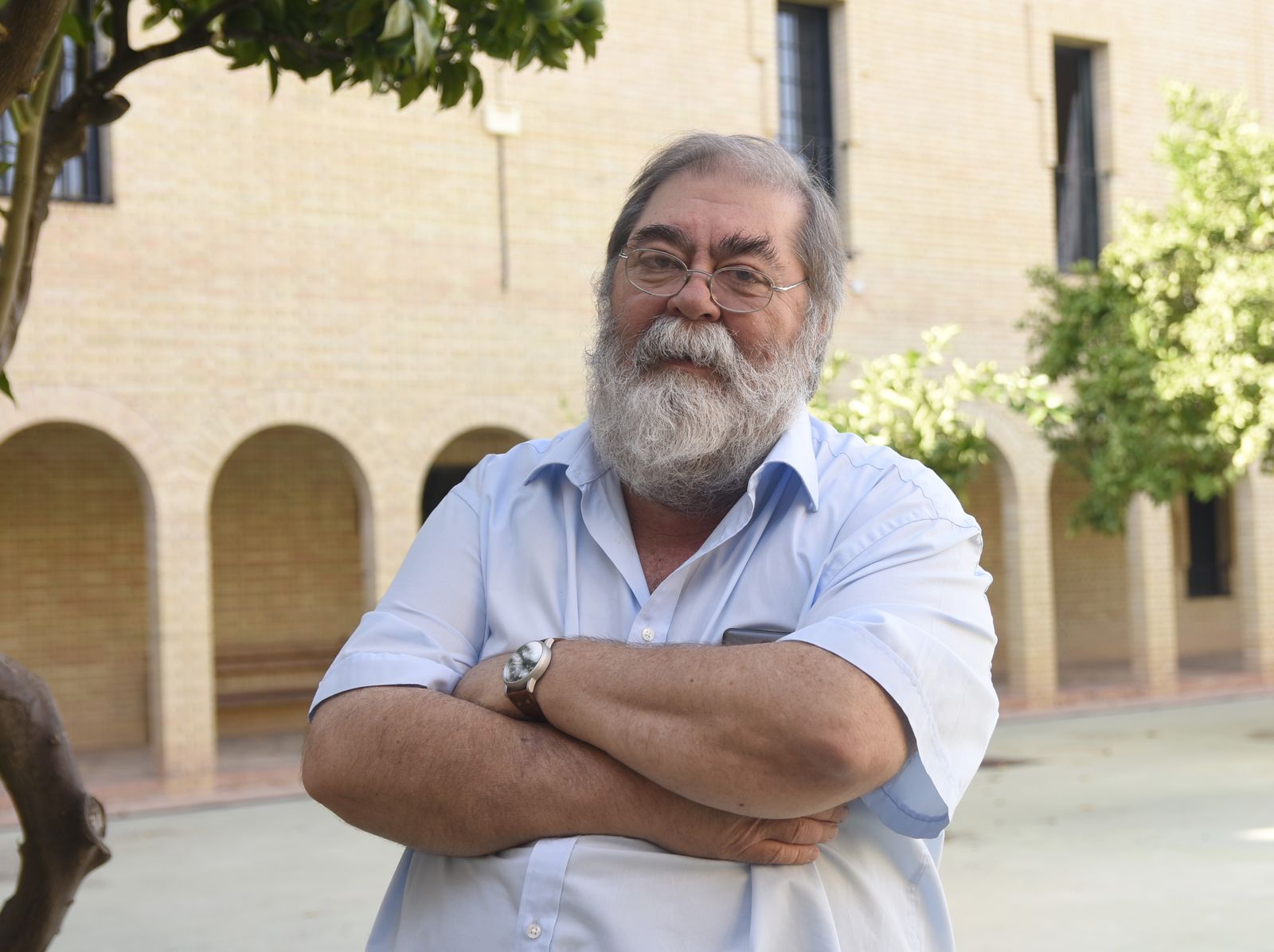 Cecilio Barroso en la sede del Instituto de Investigación de Prehistoria y Evolución Humana (Fipeh) en Córdoba.