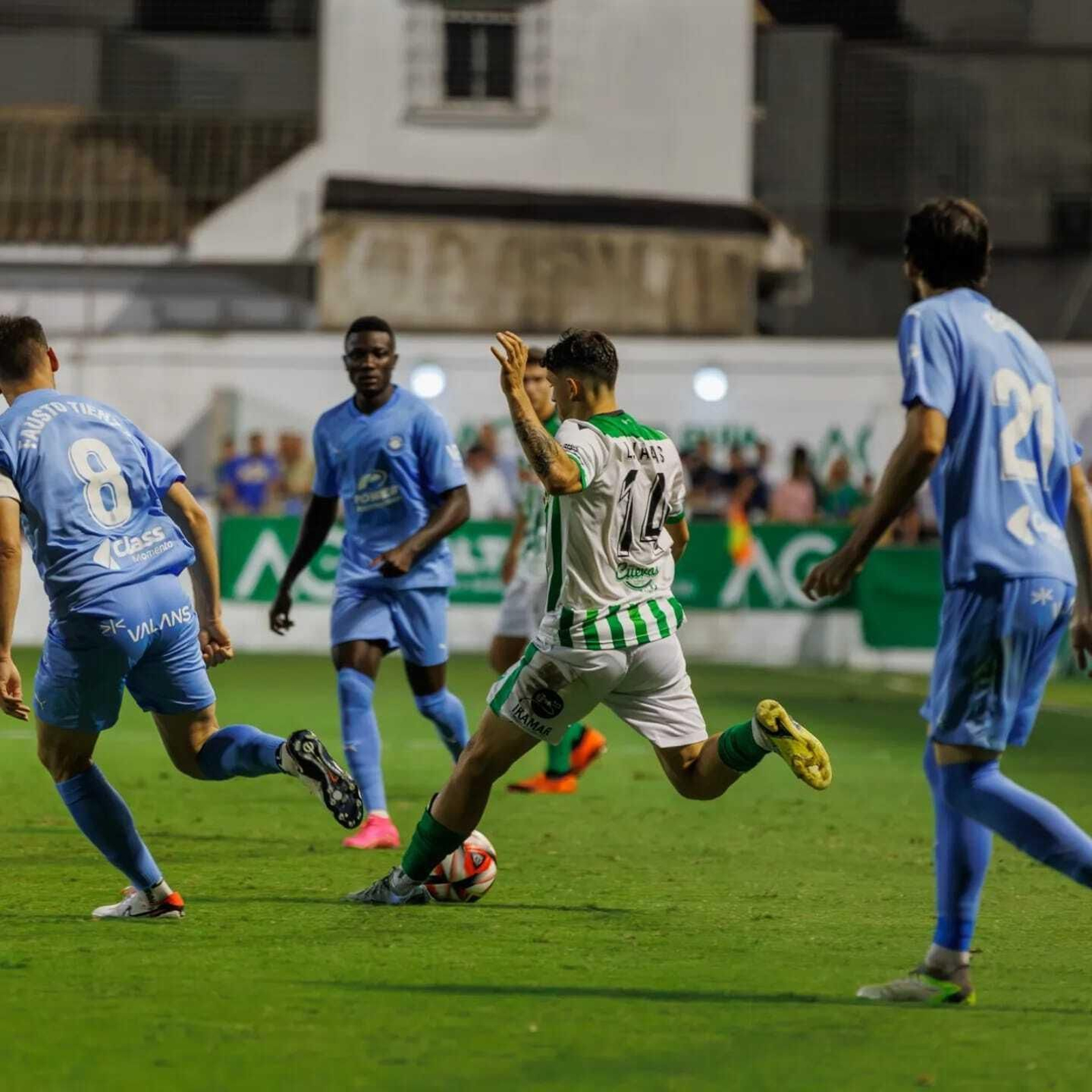Luis Vacas, durante el partido ante el Ibiza.