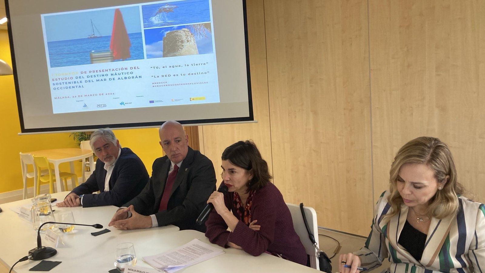 Una de las intervenciones durante la presentación del estudio en la sede del CMMA en Málaga