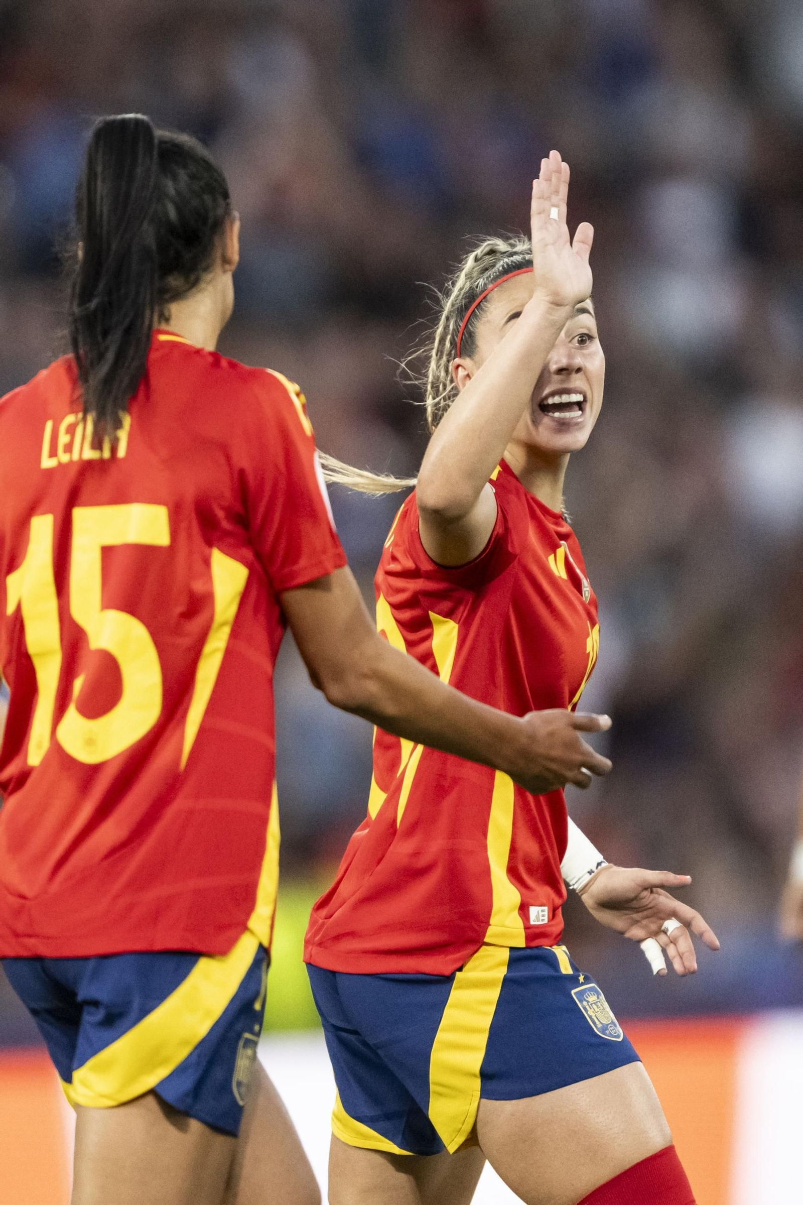 Las fotos del Italia - España de la Eurocopa femenina