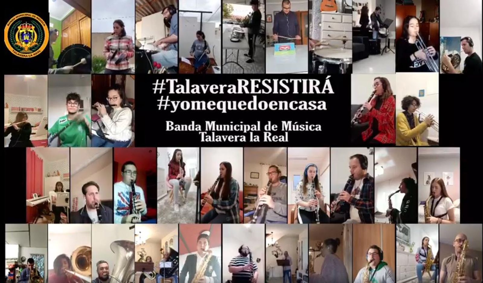 La Banda Municipal de Talavera la Real tocando 'Al cielo la Reina de Triana'