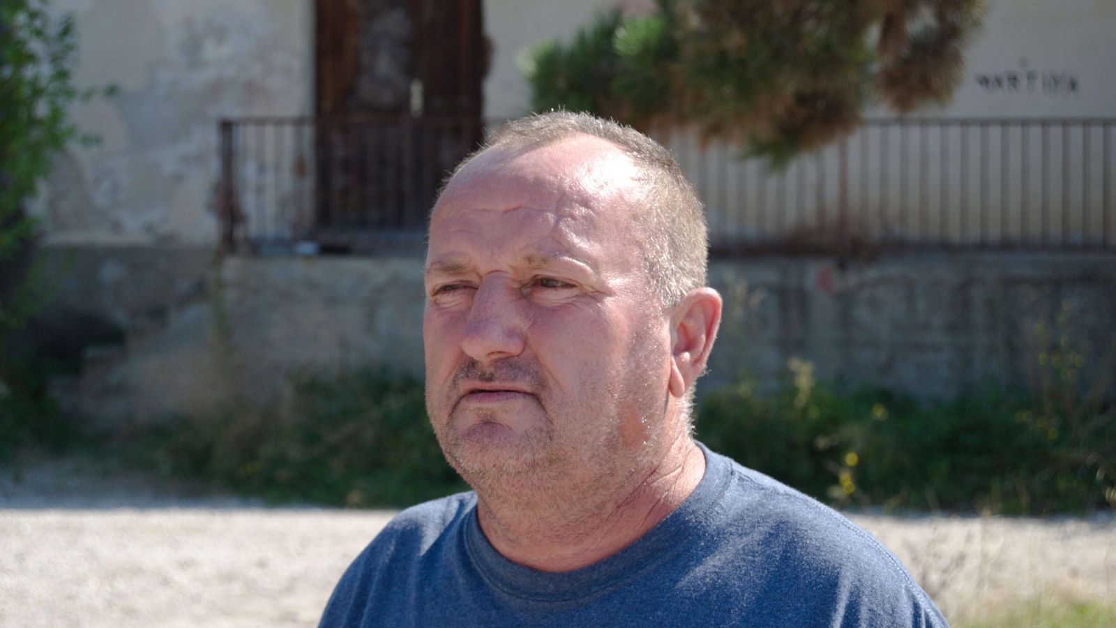 Slavko Mijatovik, desplazado bosniocroata del conflicto. Slavko Mijatovik, desplazado bosniocroata del conflicto.