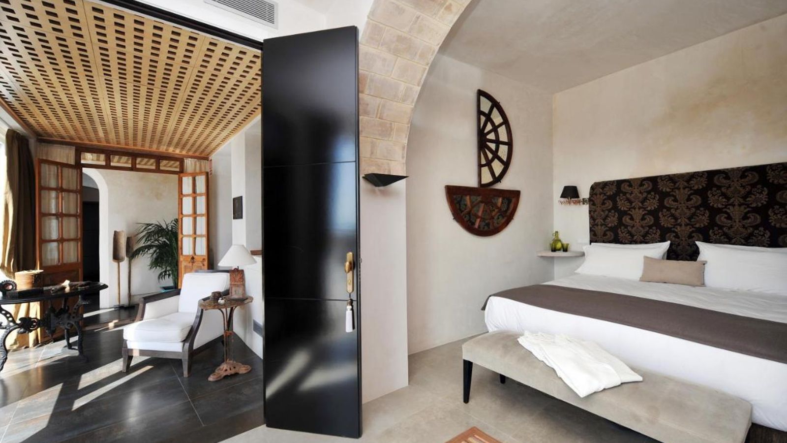 Una de las habitaciones del Hotel Boutique V de Vejer