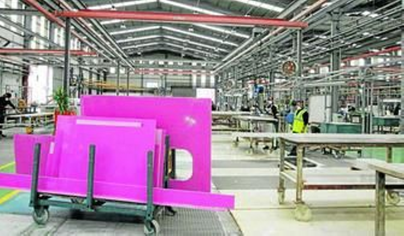 Planta de fabricación de Silestone en la sede del Grupo Cosentino en Cantoria.
