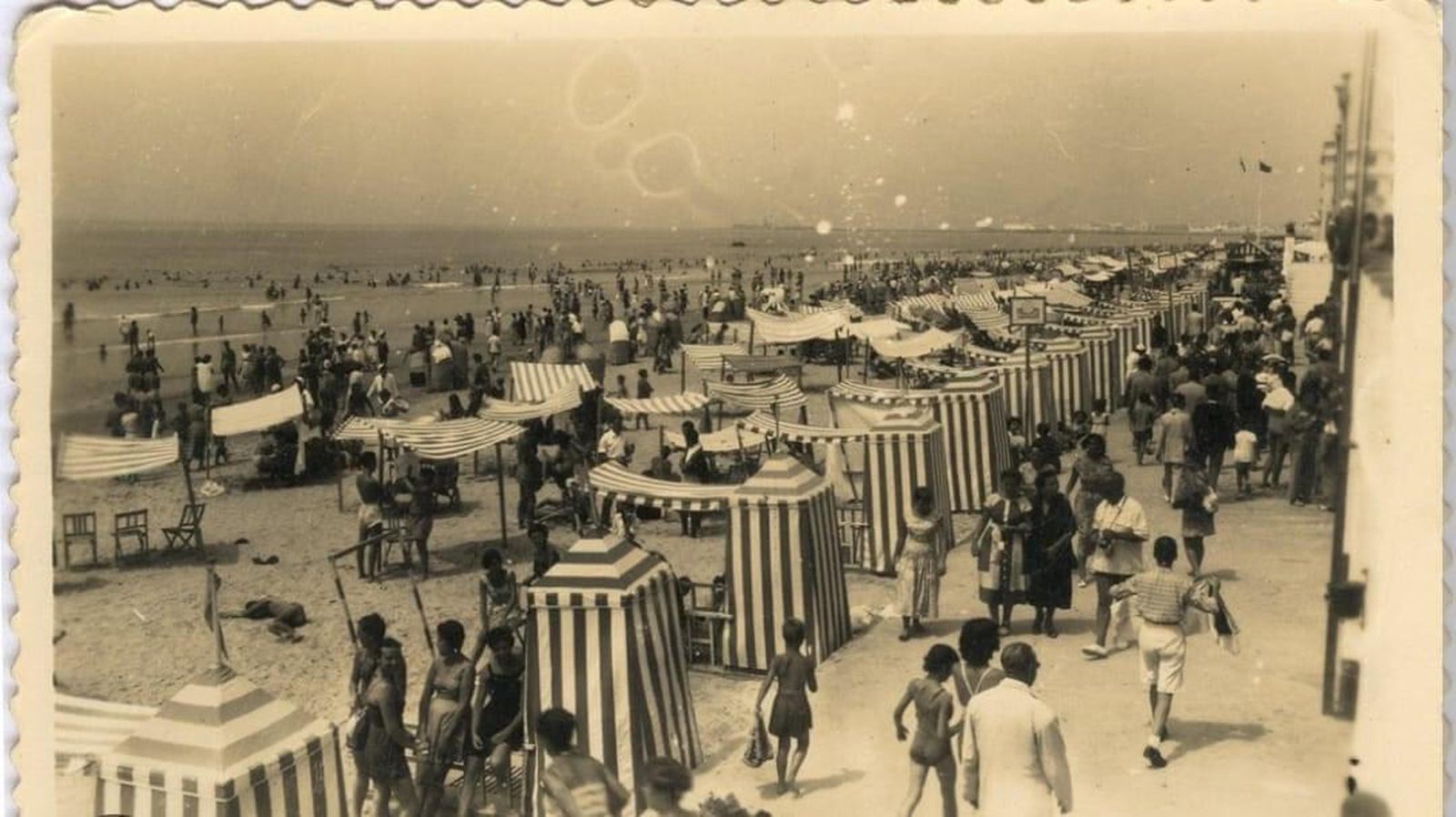 La playa hace 70 años