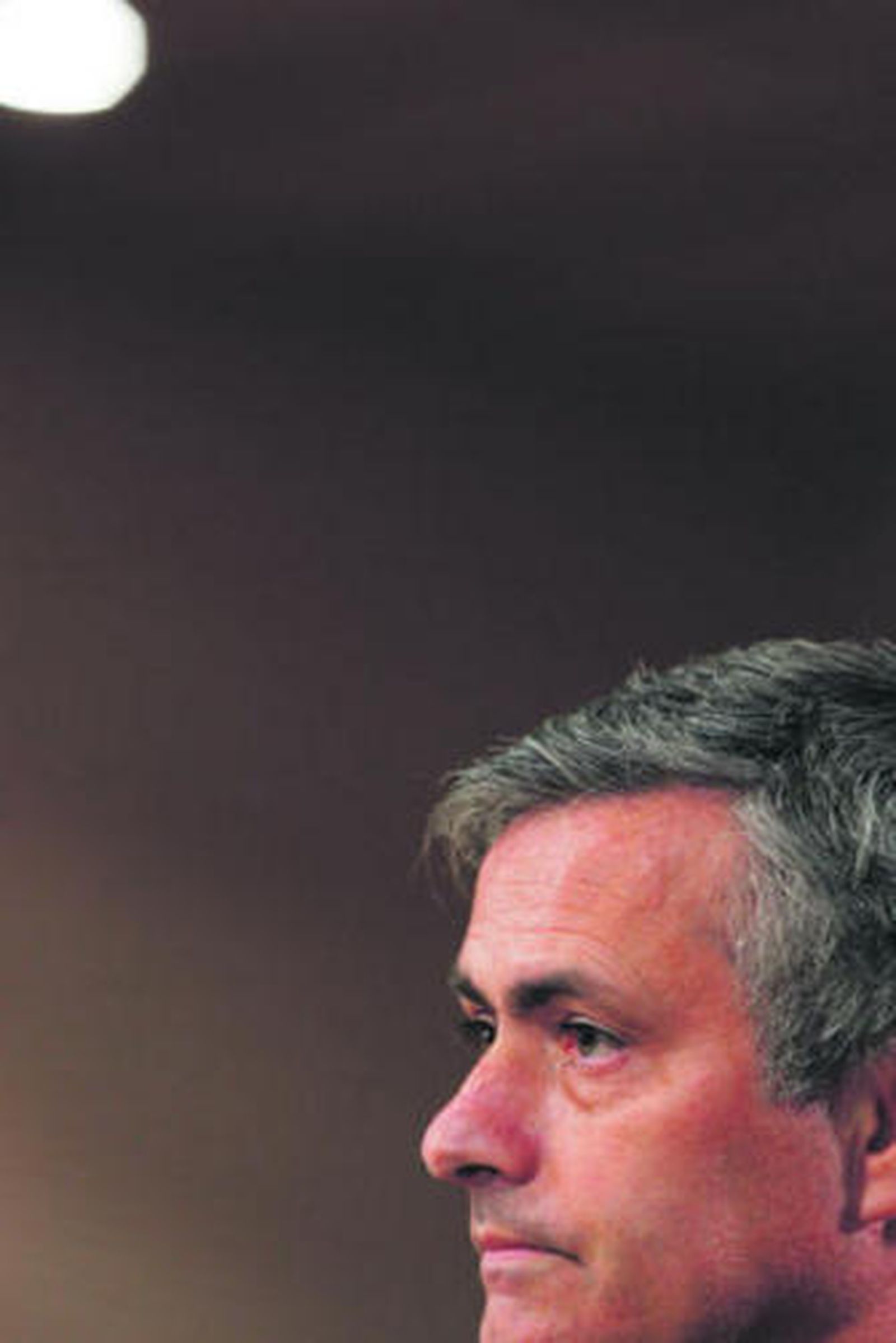 José Mourinho, ayer, en su conferencia de prensa.