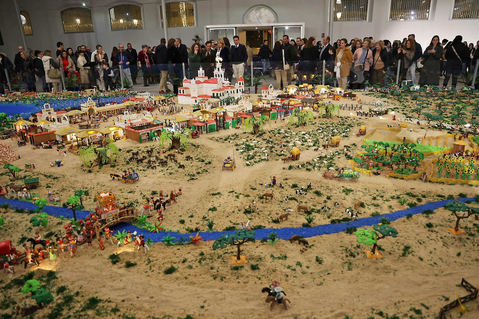 Imágenes del Belén de Playmobil más grande del mundo dedicado al Rocío