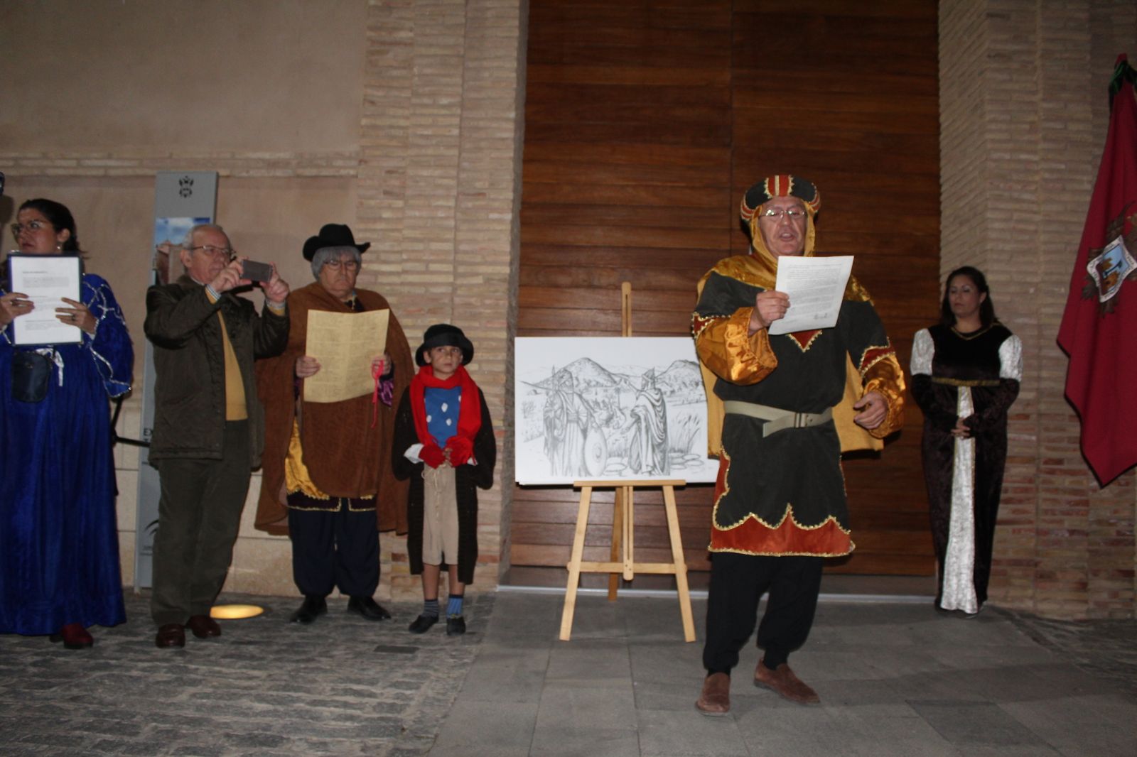 Representación histórica del Terremoto de Vera de 1518