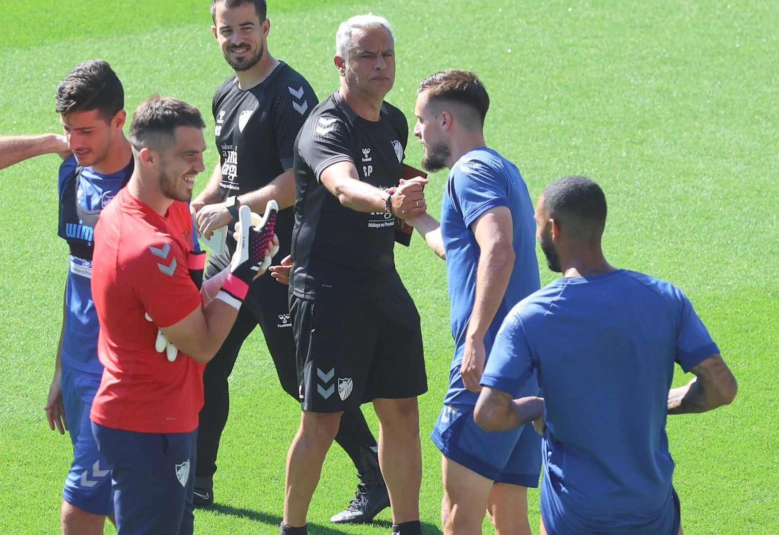 Las imágenes del entrenamiento del Málaga