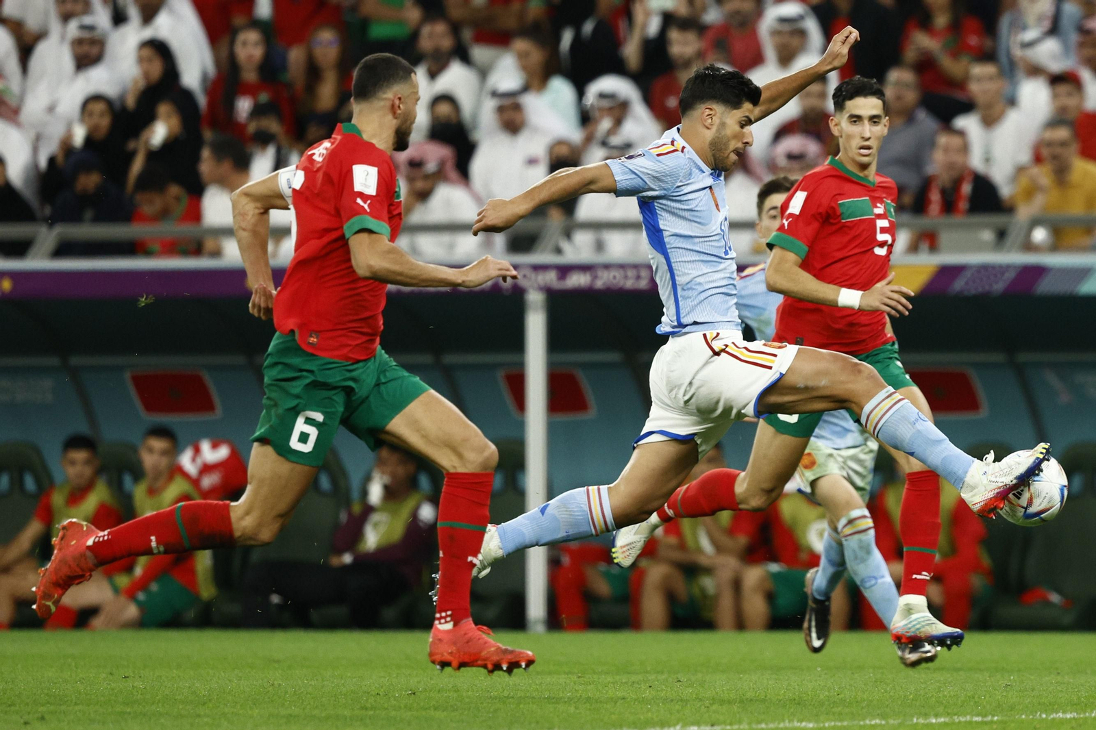 Fotos del Marruecos-España en octavos del Mundial de Qatar
