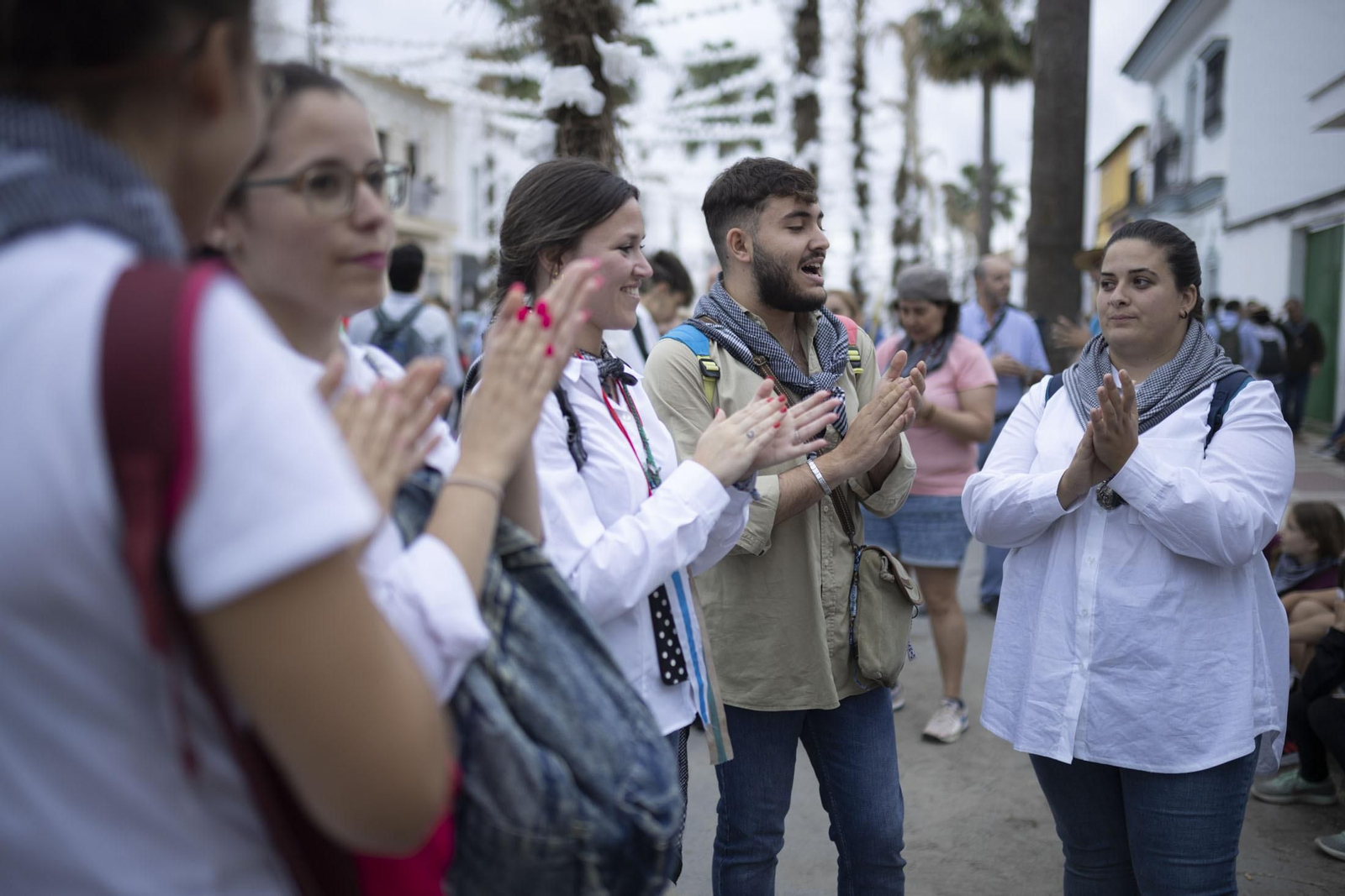 Imágenes del traslado de la Virgen del Rocío de Almonte hasta El Chaparral