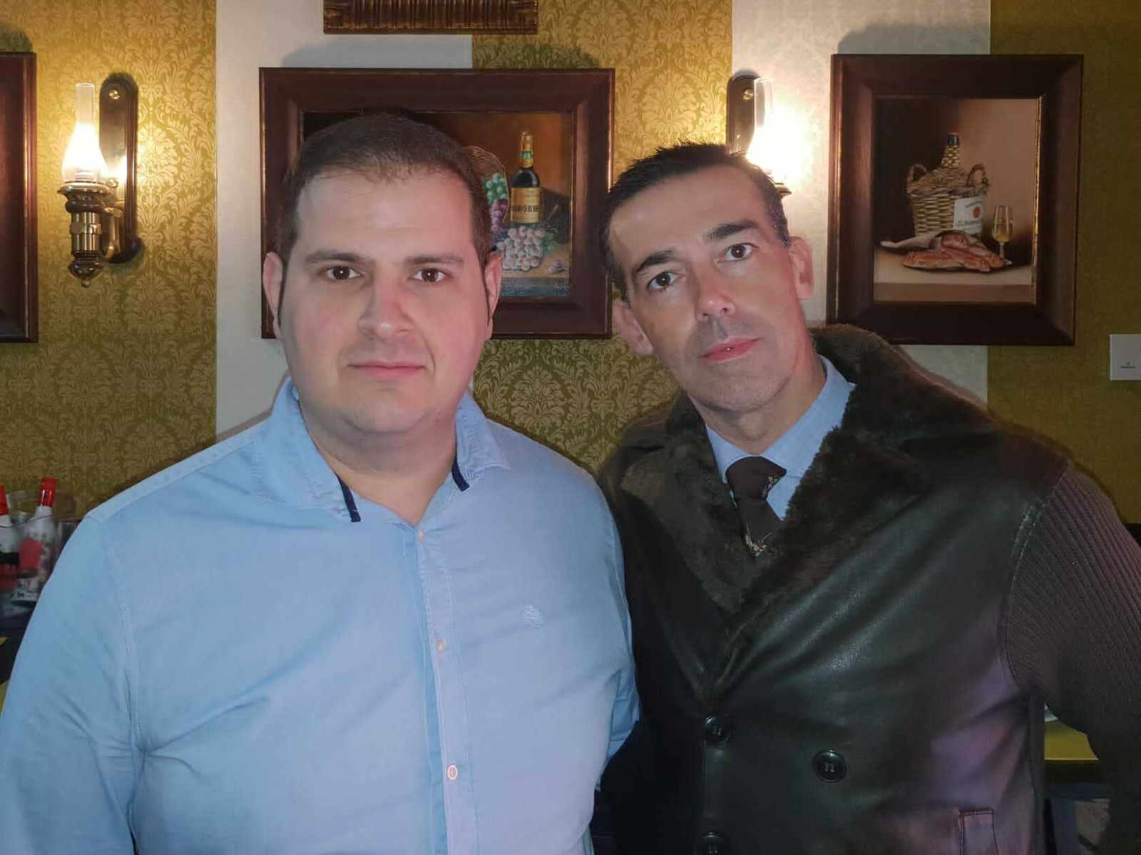 José Carlos Romero, junto a David Calleja.
