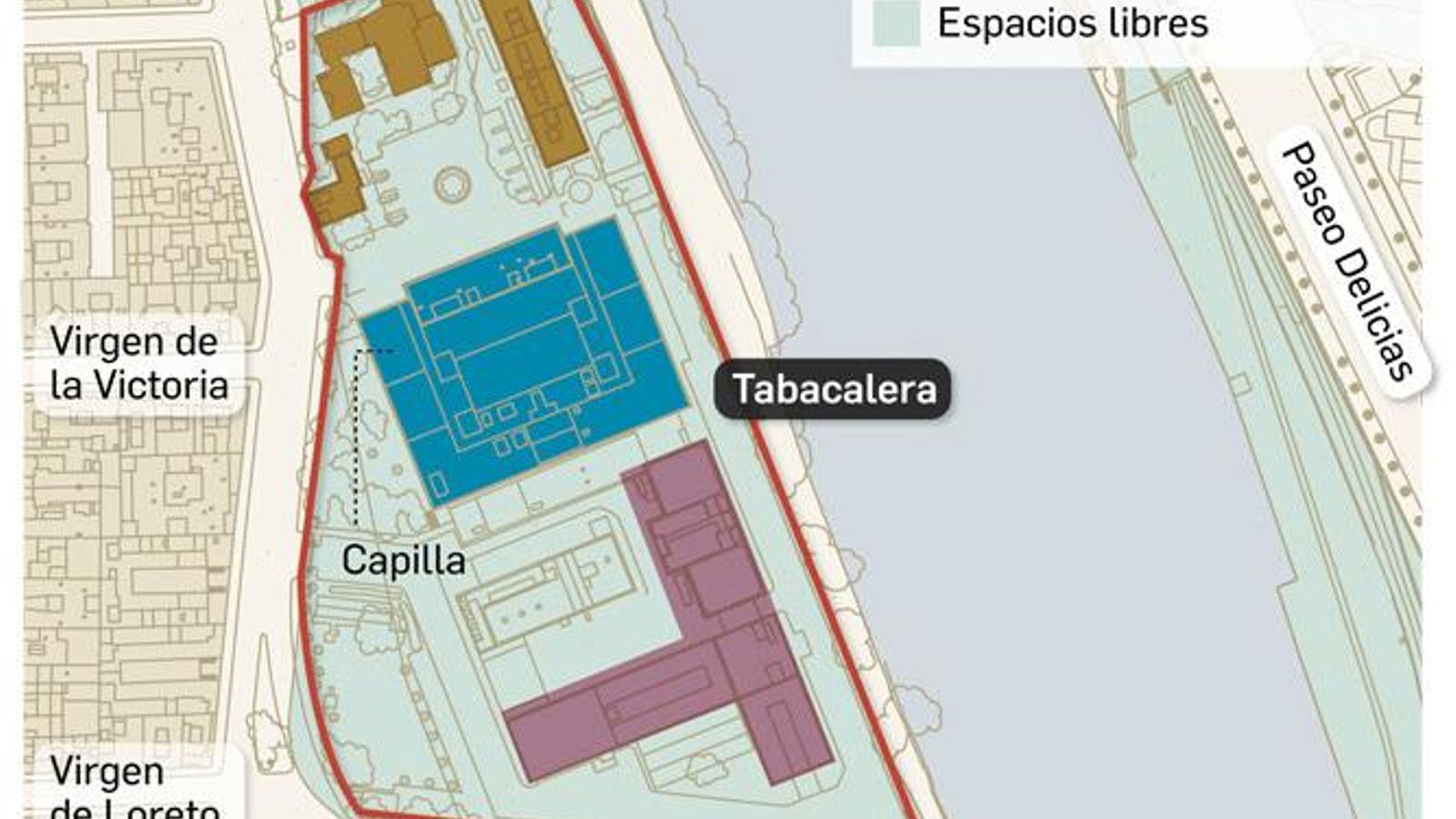 Usos previstos. Fuente: Ayuntamiento de Sevilla.