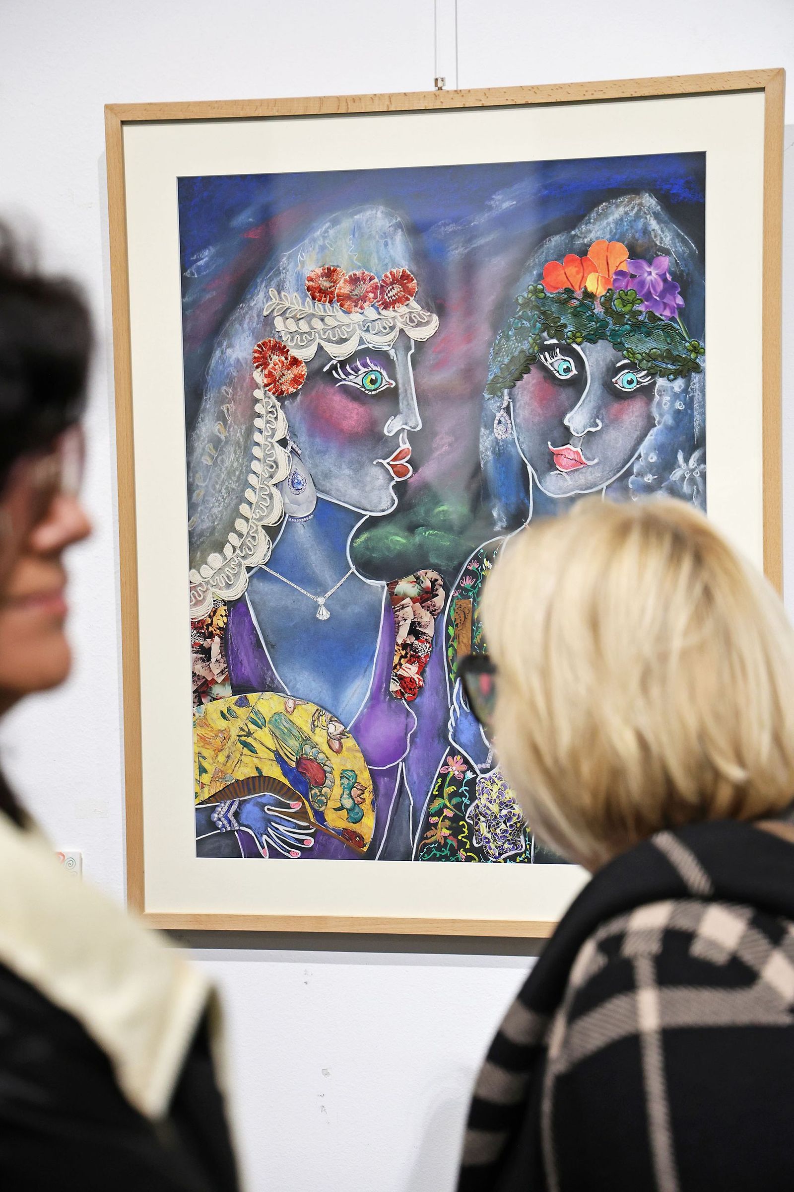 Fotografías de la inauguración de la exposición ‘Amigos’ de Antonia María Peralto