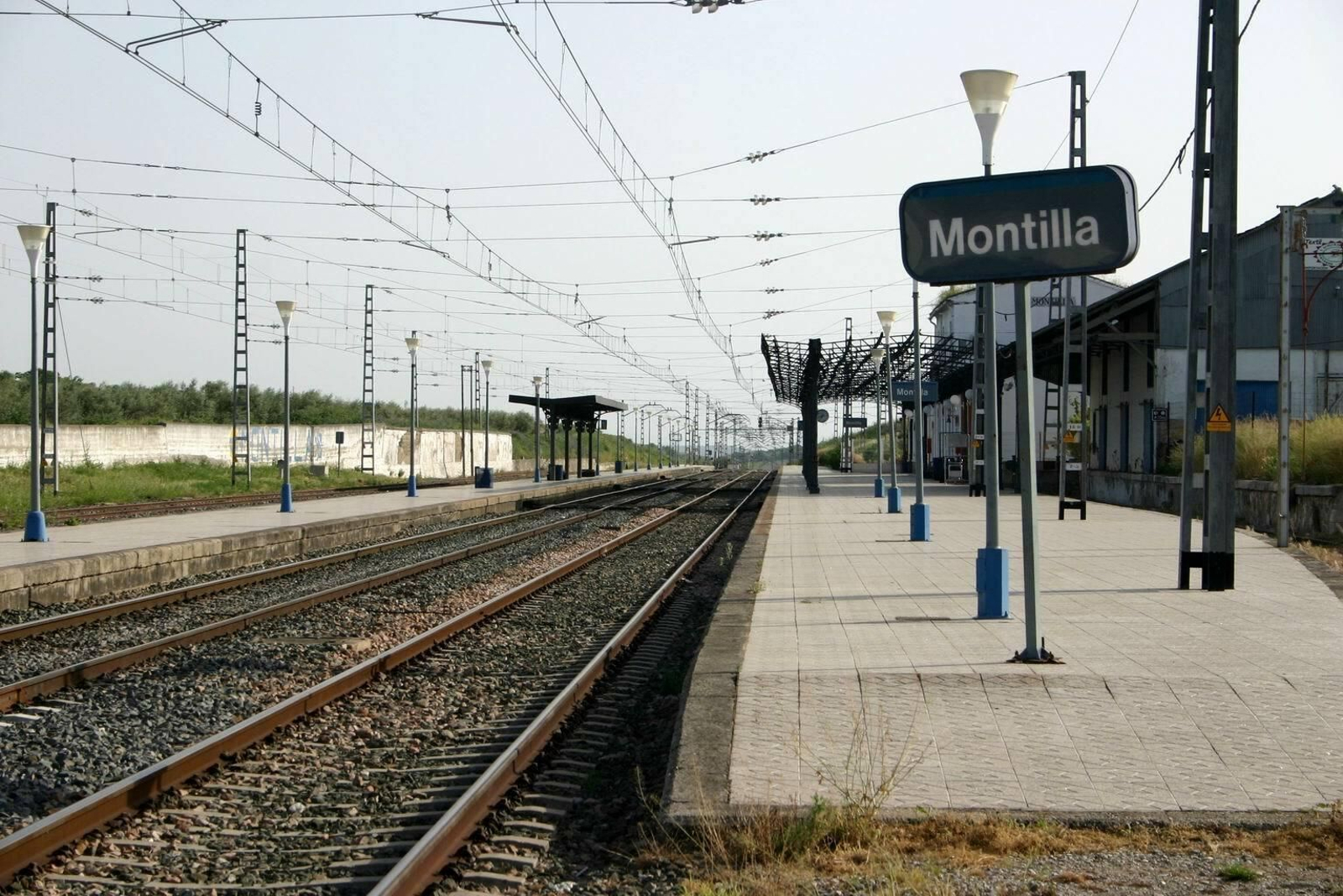 Estación de tren de Montilla, en la comarca de la Campiña Sur.