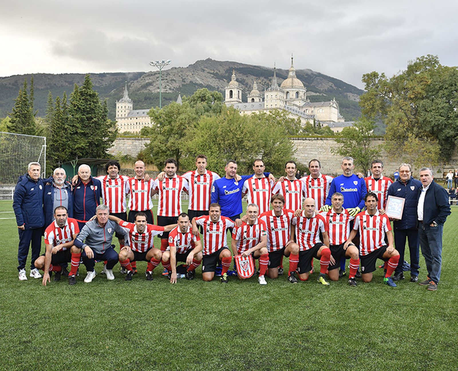Imagen de los veteranos del Athletic Club en un reciente torneo en San Lorenzo del Escorial.