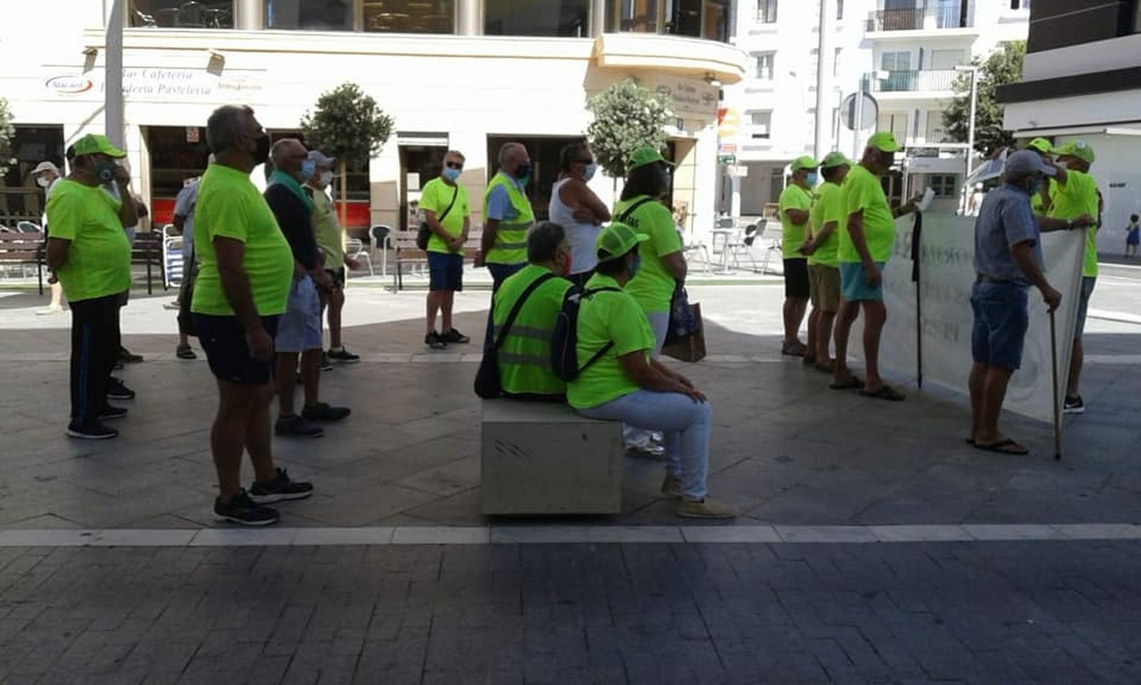 Una de las concentraciones de la Plataforma Roteña en Defensa de las Pensiones Públicas.