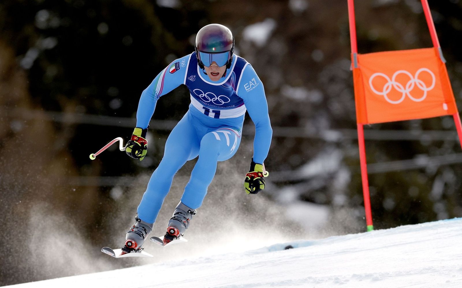 Las espectaculares fotos del descenso masculino en los Juegos Olímpicos de invierno
