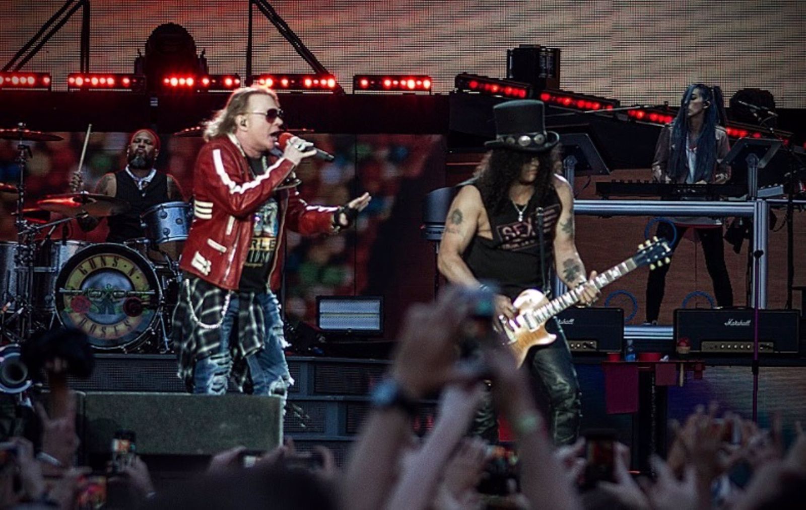 Axl Rose, en un concierto de Guns n' Roses.