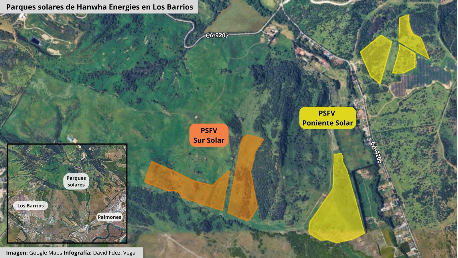 Parques solares de Hanwha en Los Barrios