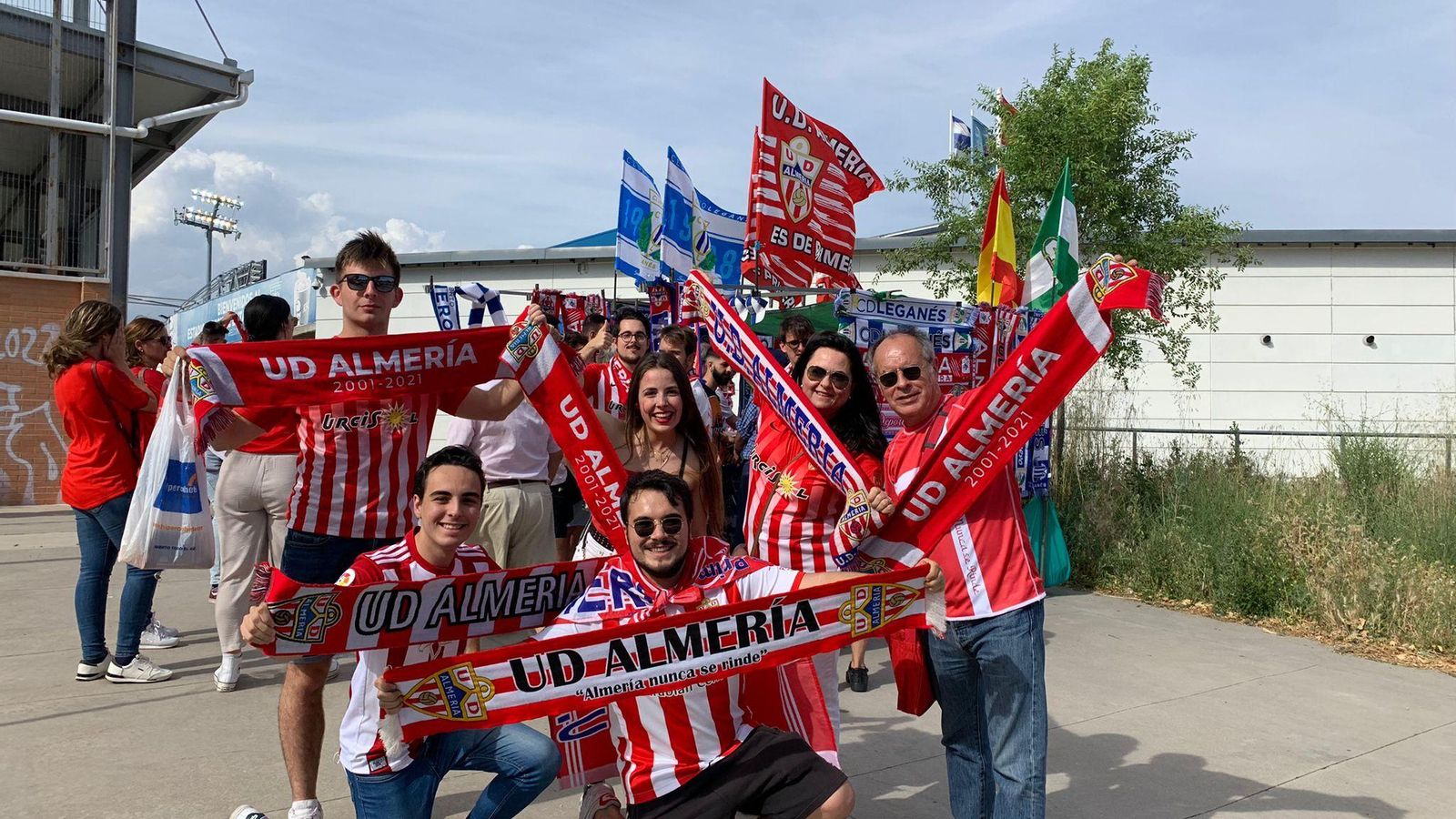 Los Laynez-Lozano, preparados para entrar a Butarque.