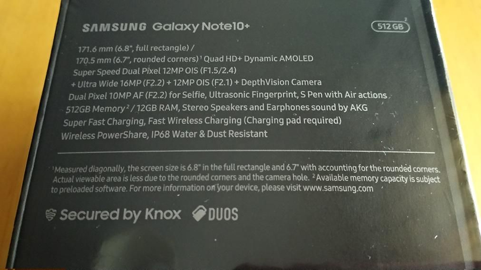 Análisis del Samsung Galaxy Note10+ - Características