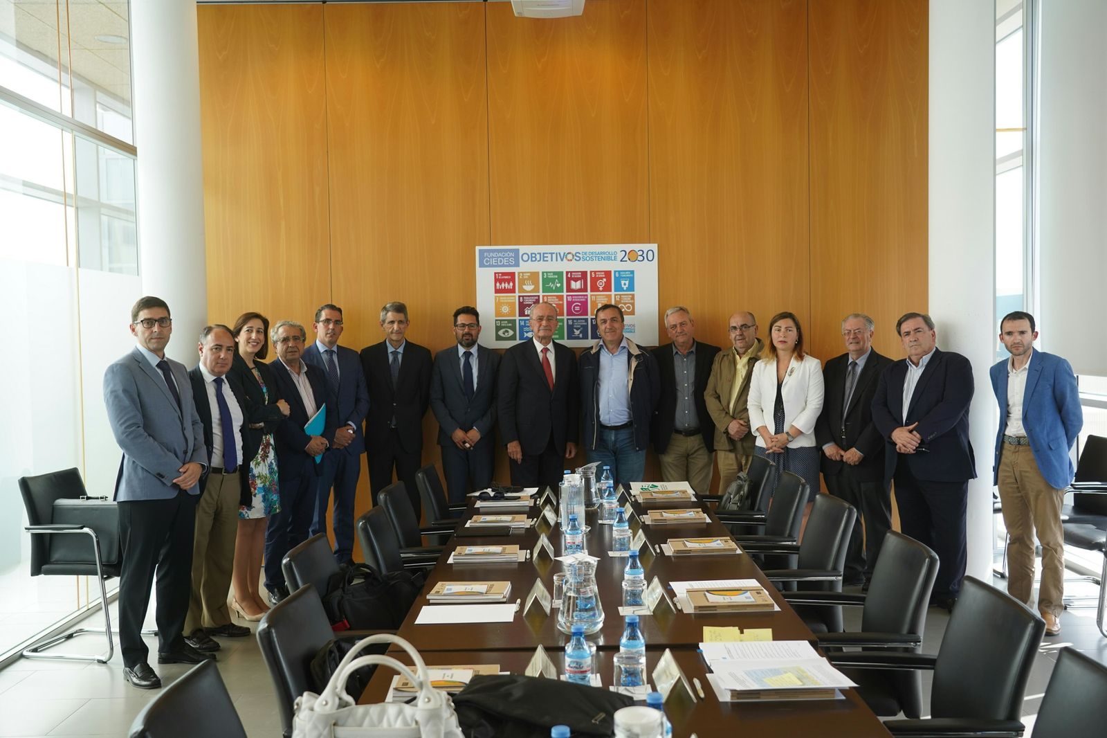 Imagen de los asistentes a la reunón del Patronato de Ciedes celebrada ayer.