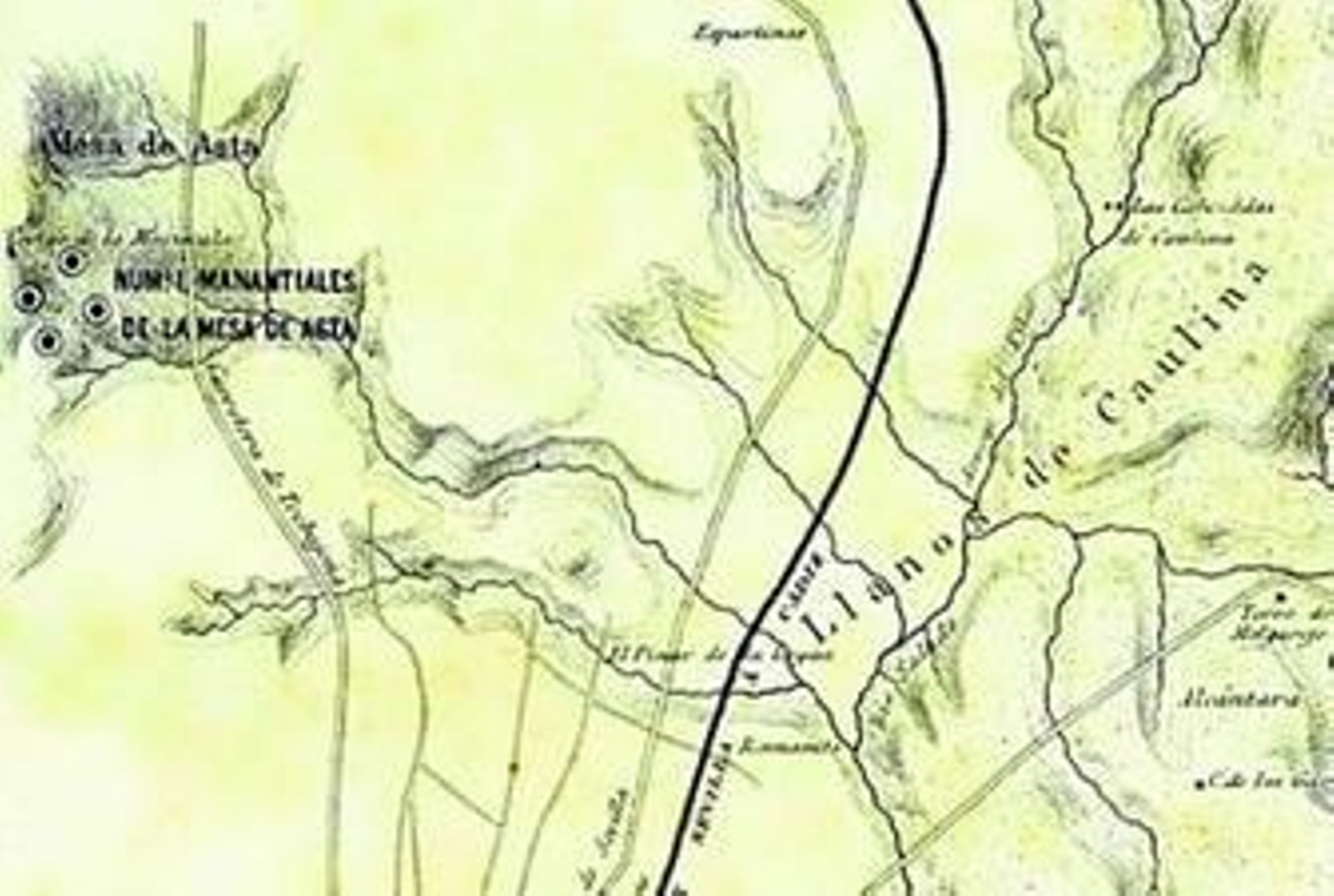 El mapa de Ángel Mayo: la unión del Guadalquivir con el Guadalete