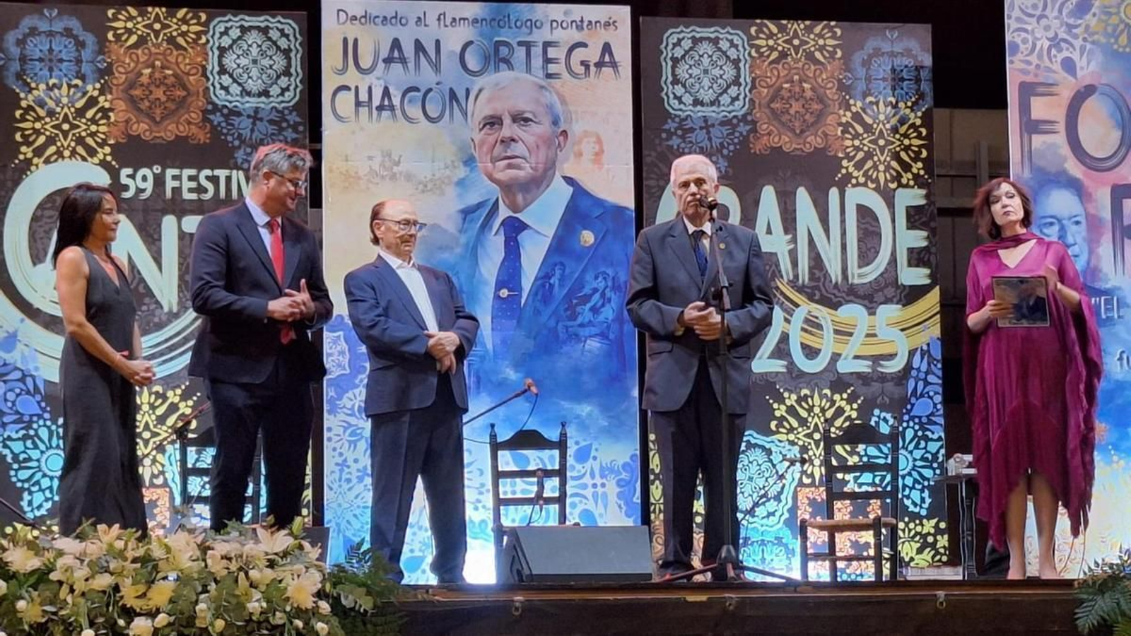 Fosforito en Puente Genil el pasado agosto, en el homenaje a Juan Ortega