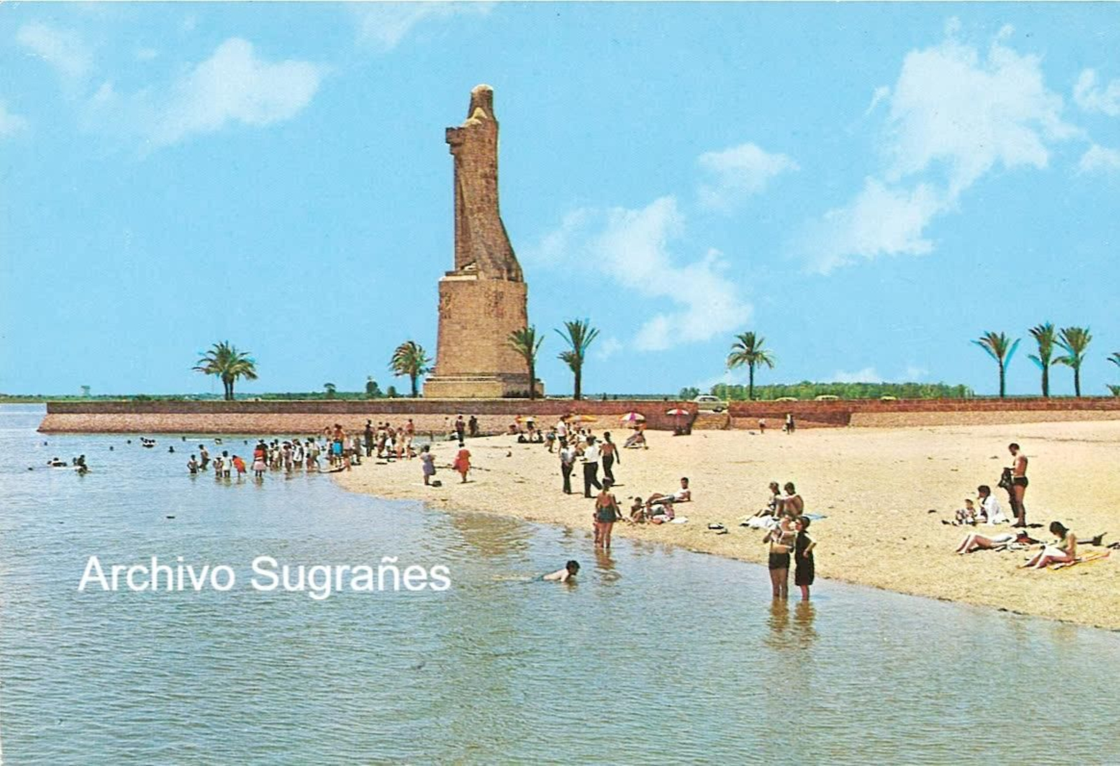 Una imagen de la playa de la Punta del Sebo en los años sesenta del siglo pasado. Una imagen de la playa de la Punta del Sebo en los años sesenta del siglo pasado.