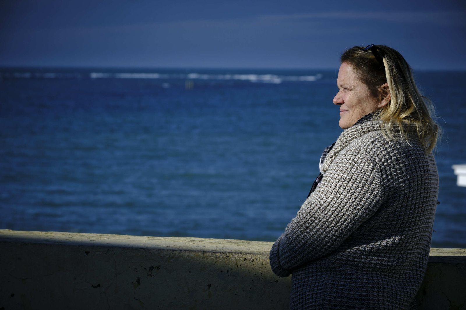 Ana Jiménez en La Caleta.