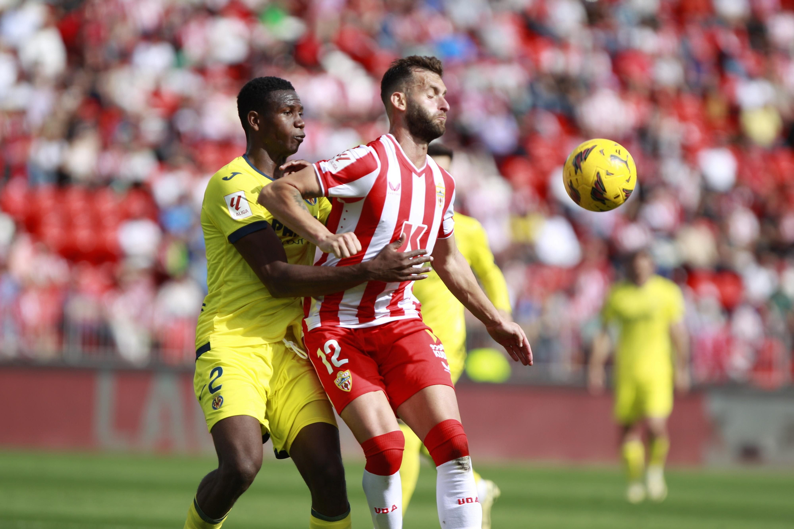 Las mejores imágenes del partido de fútbol U.D. Almería-Villarreal C.F.