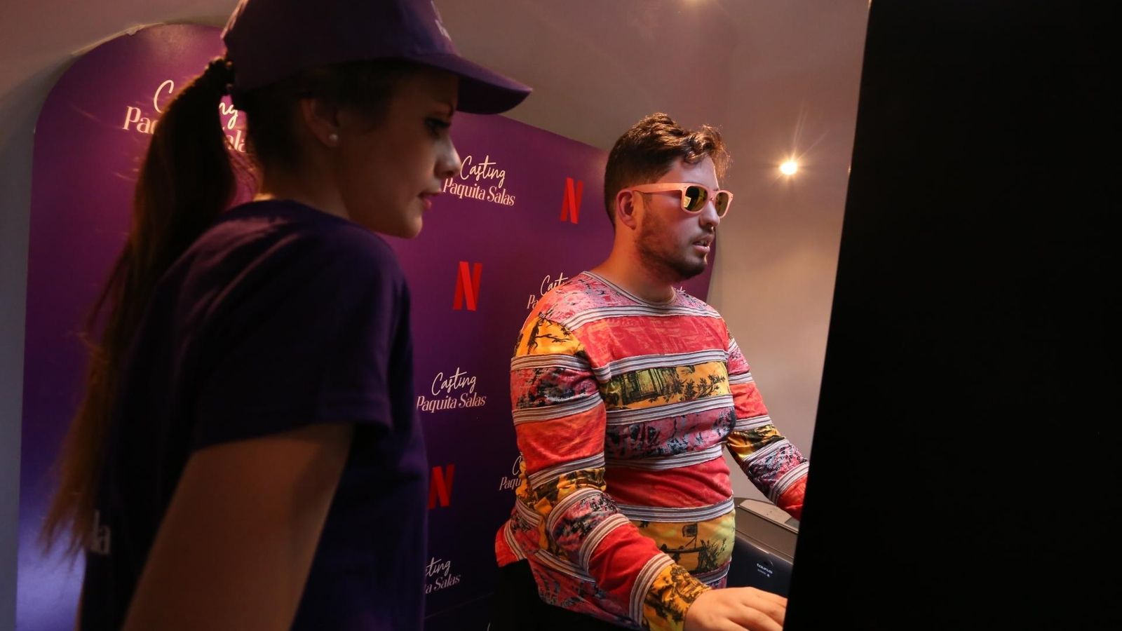 Pedro Petrástilo durante su prueba del casting.