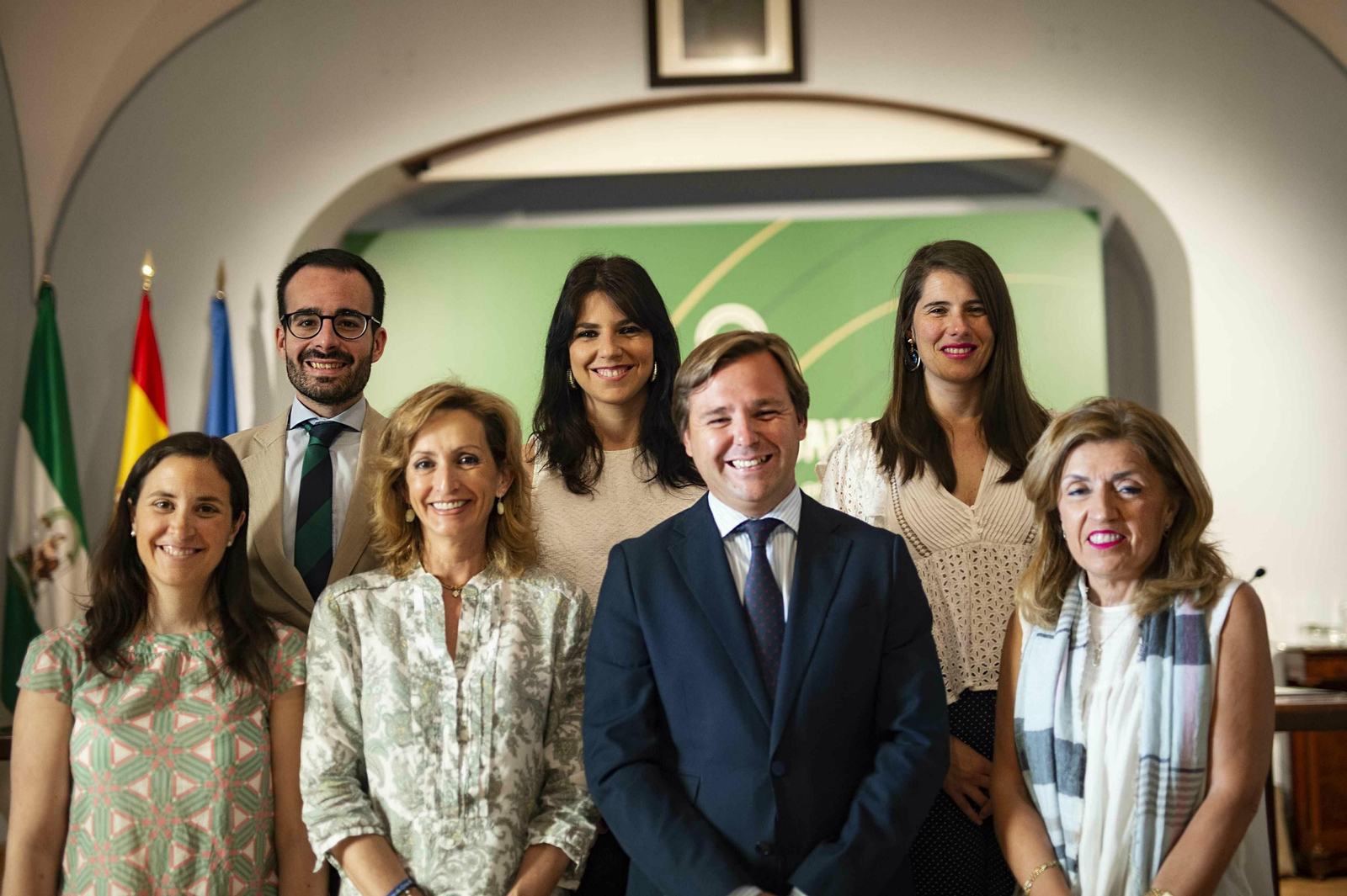 Antonio Repullo,con los delegados de la Junta en Córdoba