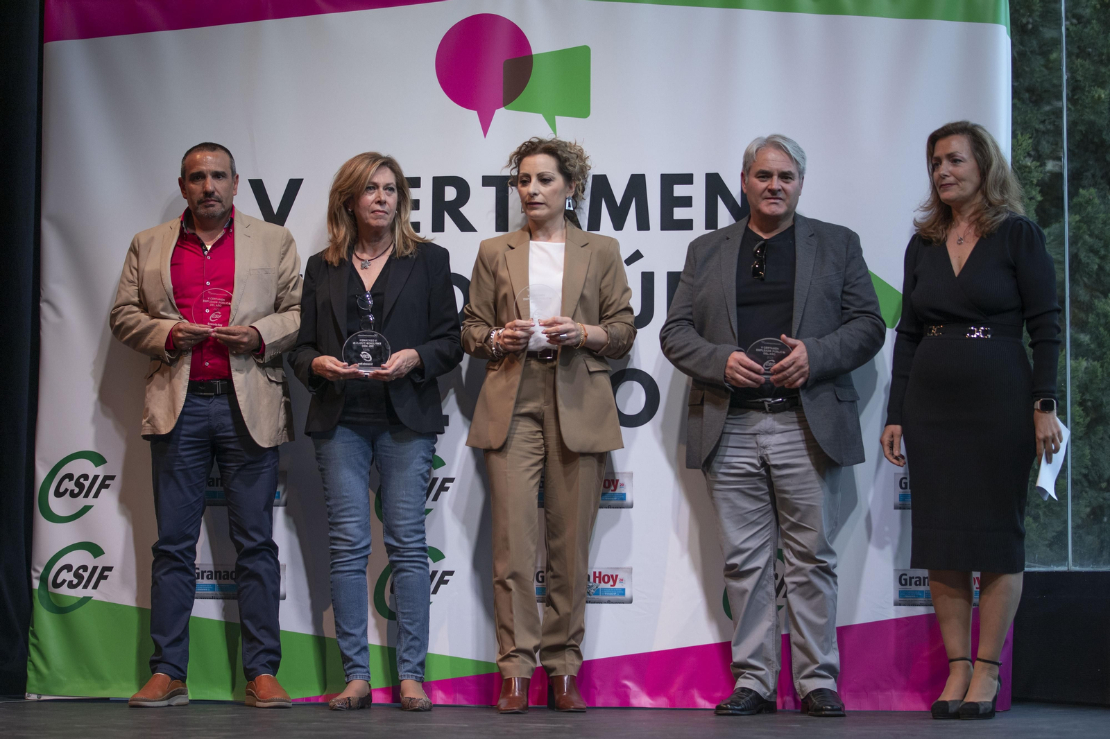 El V Certamen del Empleado Público del año en Granada, en imágenes