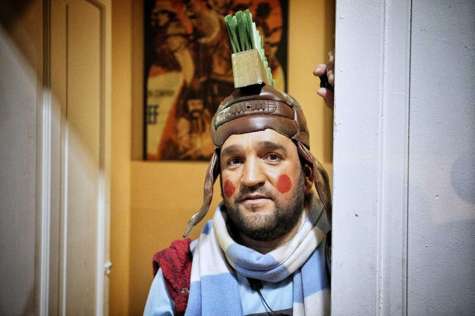 Chirigota 'La chirigota del Lazio' en camerinos