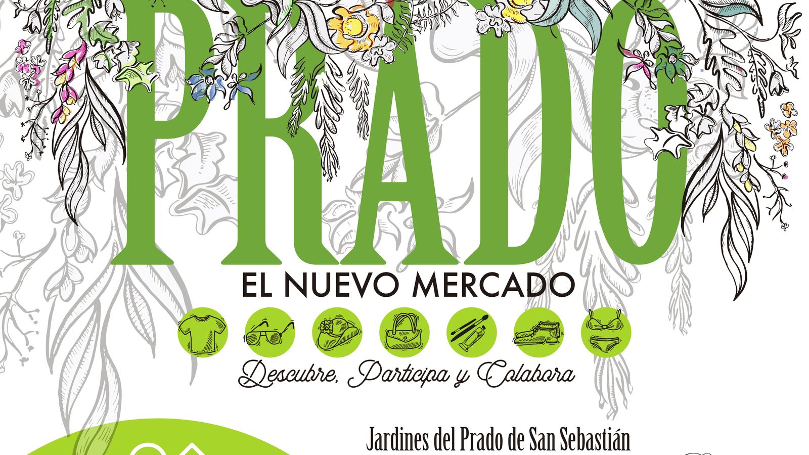 El cartel del Rastrillo Mercado Prado ha sido realizado por la diseñadora Tere Montes Vorcy.