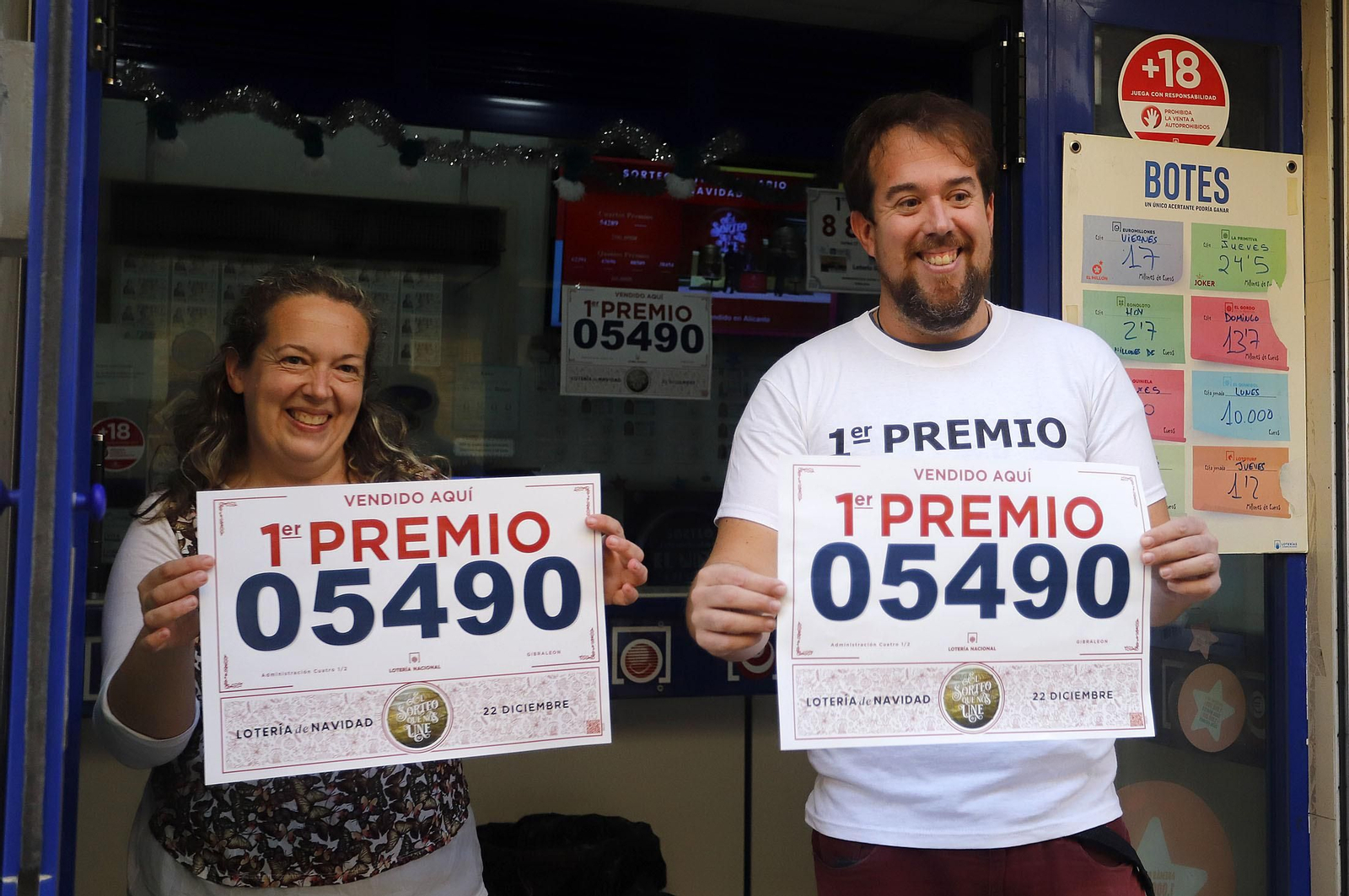 Las mejores imágenes del Gordo de la Lotería en Gibraleón