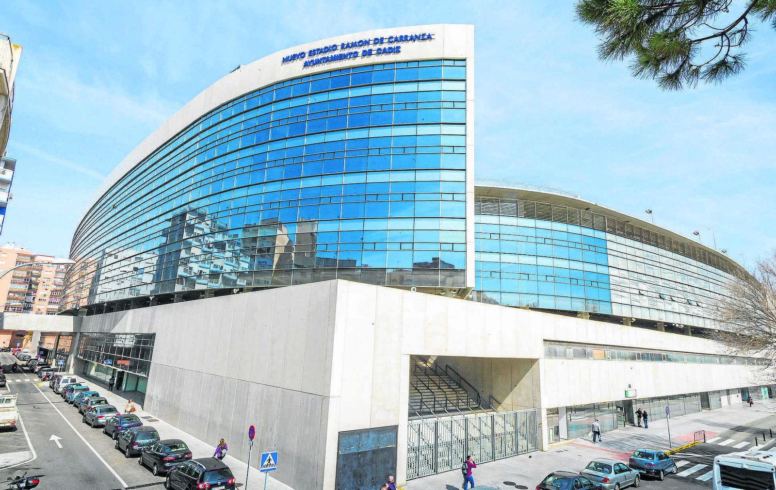 Zona del estadio que alberga el nuevo hospital.