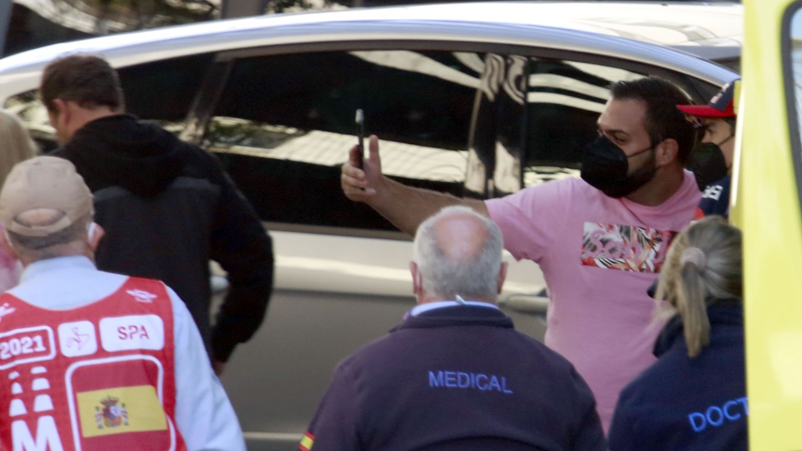 Imágenes de Marc Márquez en urgencias del Hospital HLA Jerez Puerta del Sur