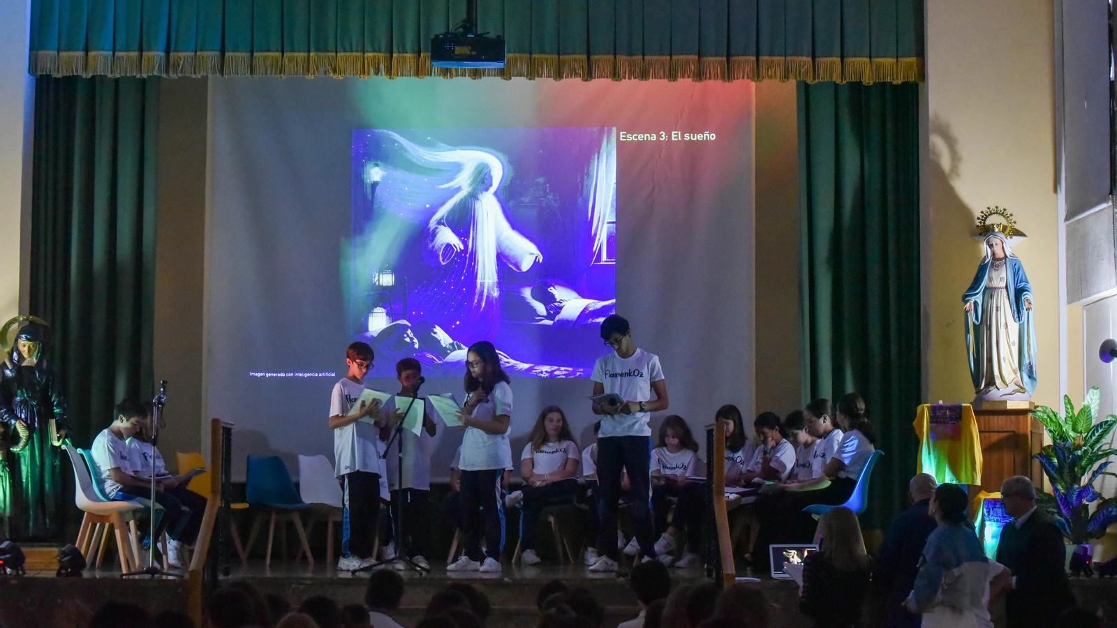 Flamenkoz, lectura de la obra en el  colegio Huerta de la Cruz, en imágenes
