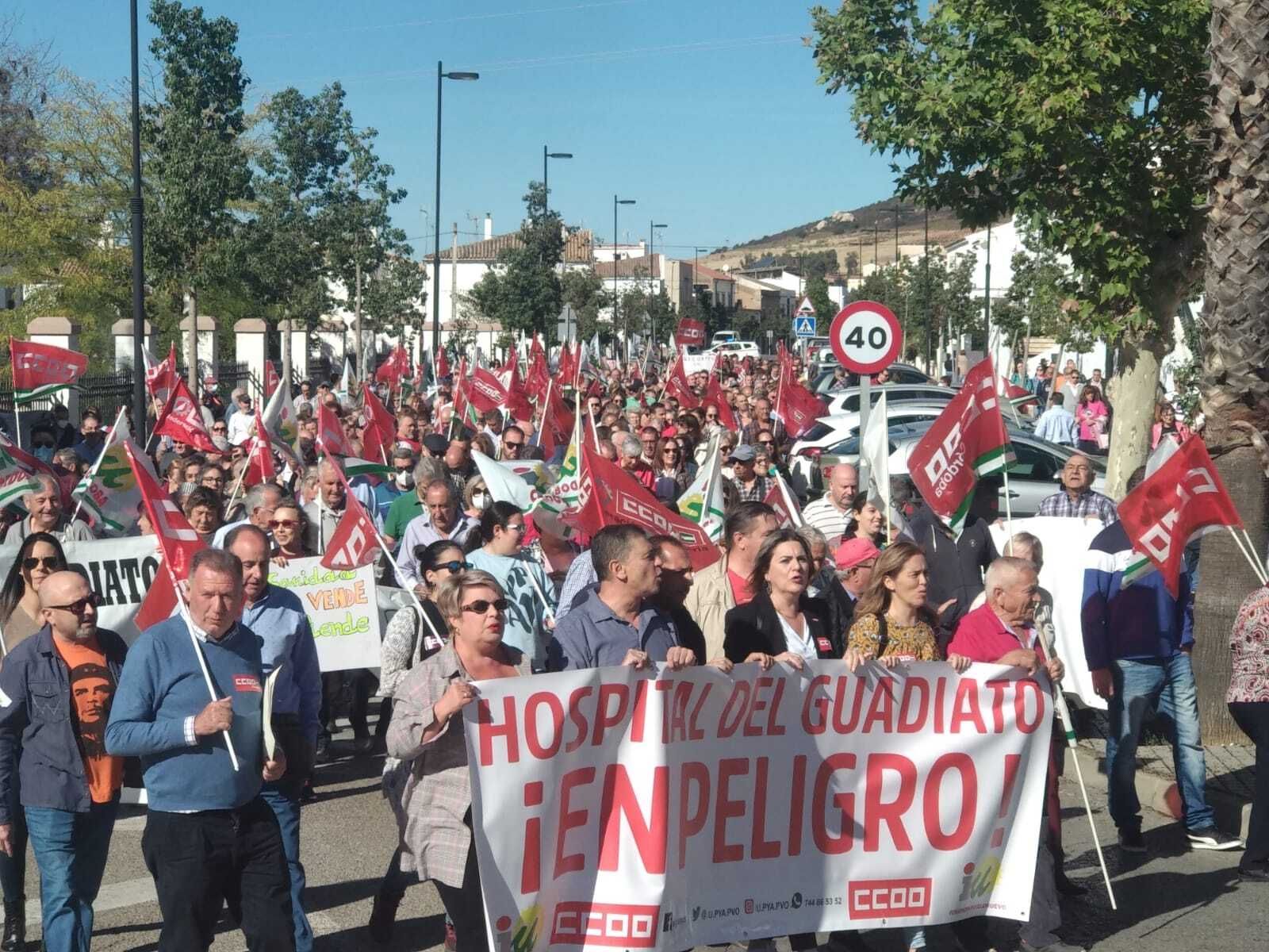 Protesta Peñarroya-Pueblonuevo en noviembre del año pasado.
