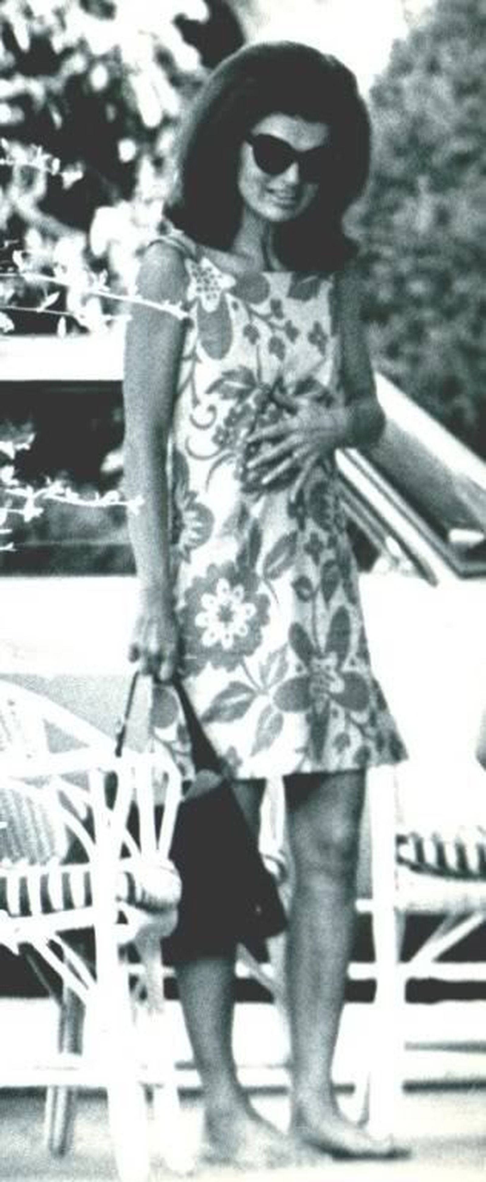Jackeline Kennedy, con un vestido firmado por Pucci.