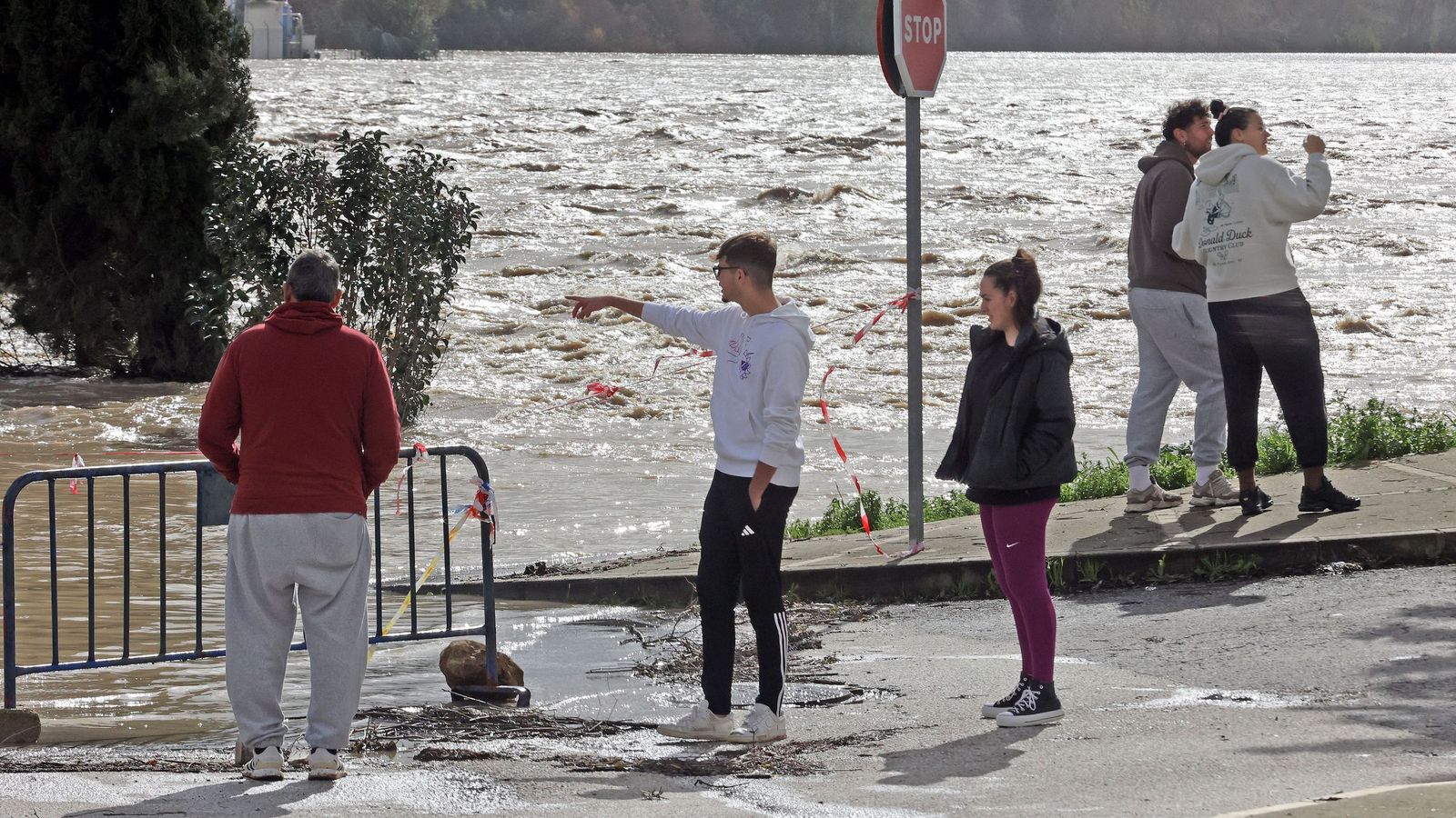 Así afronta la zona rural de Jerez la subida del río Guadalete