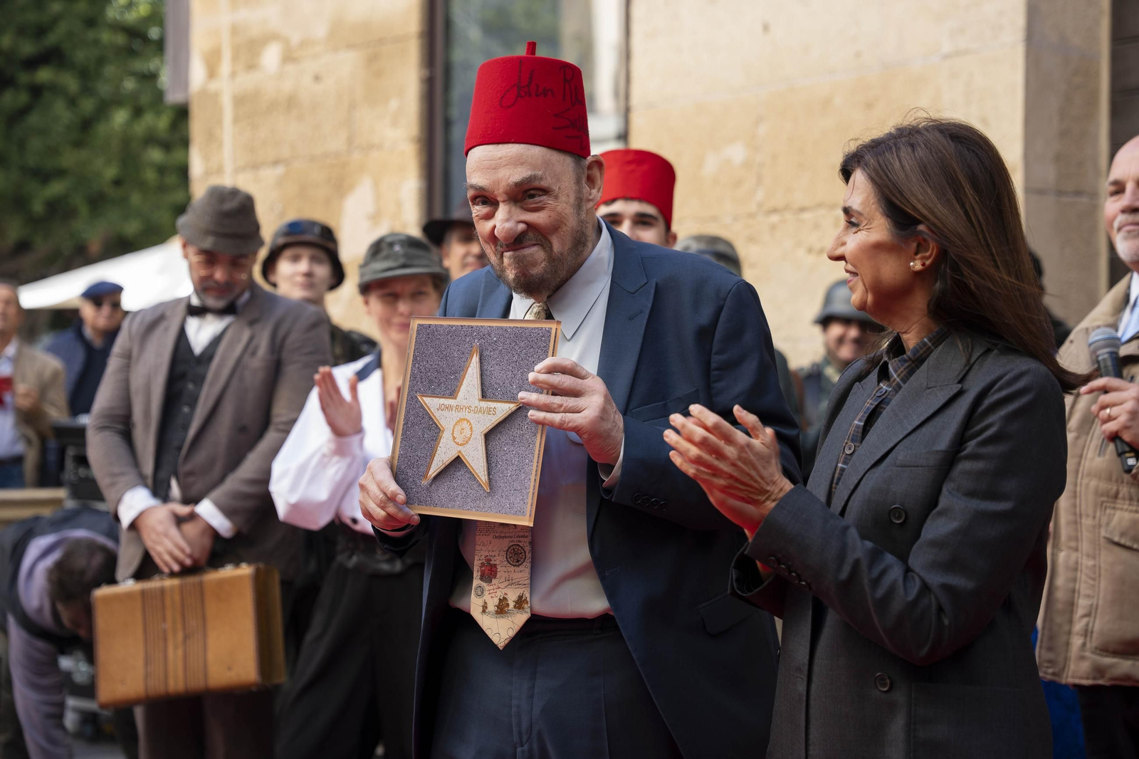 La estrella a JOHN RHYS-DAVIES luce en el paseo de la fama de Almería