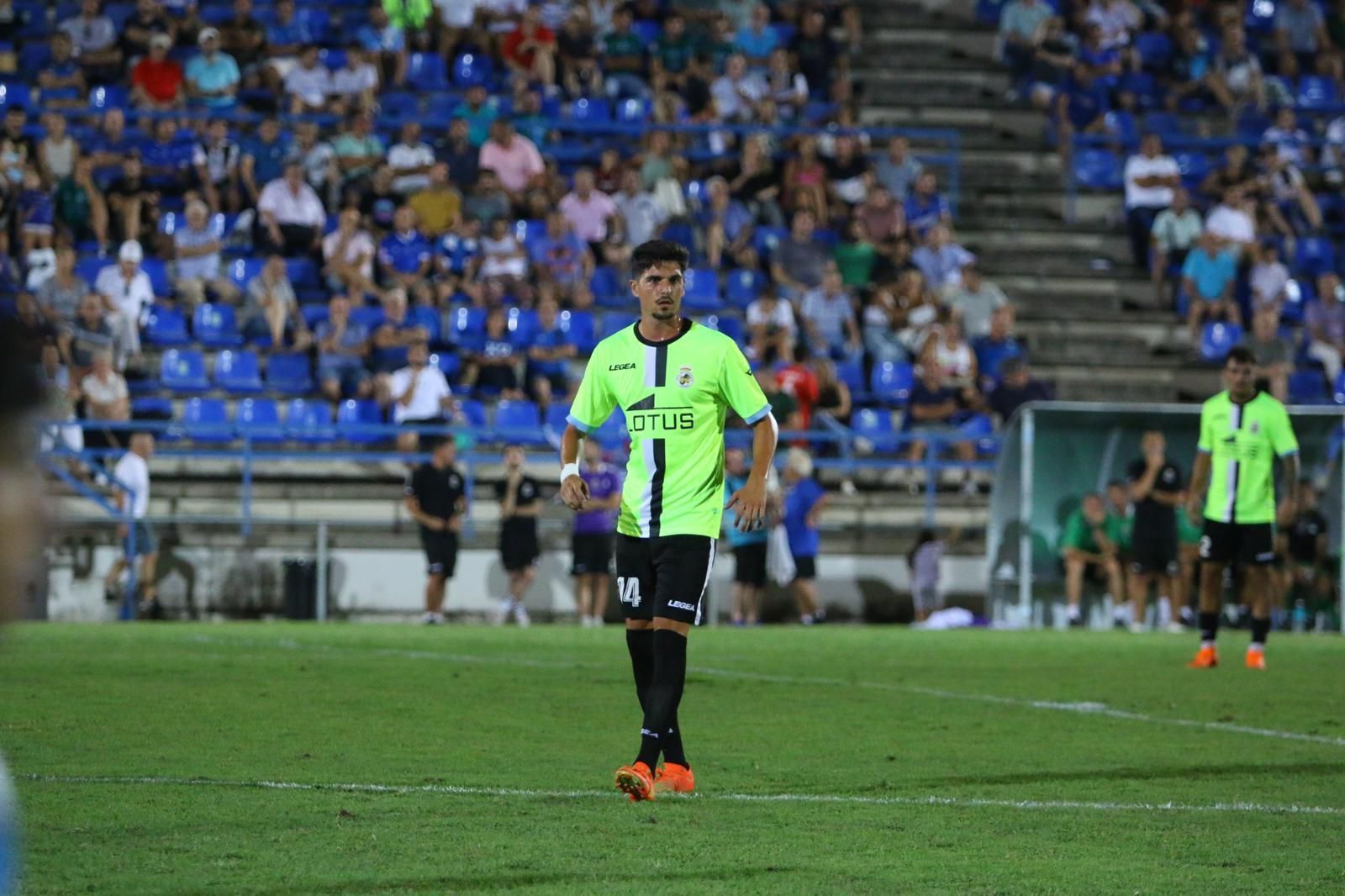 Juan Carlos Quirós, en un amistoso de pretemporada