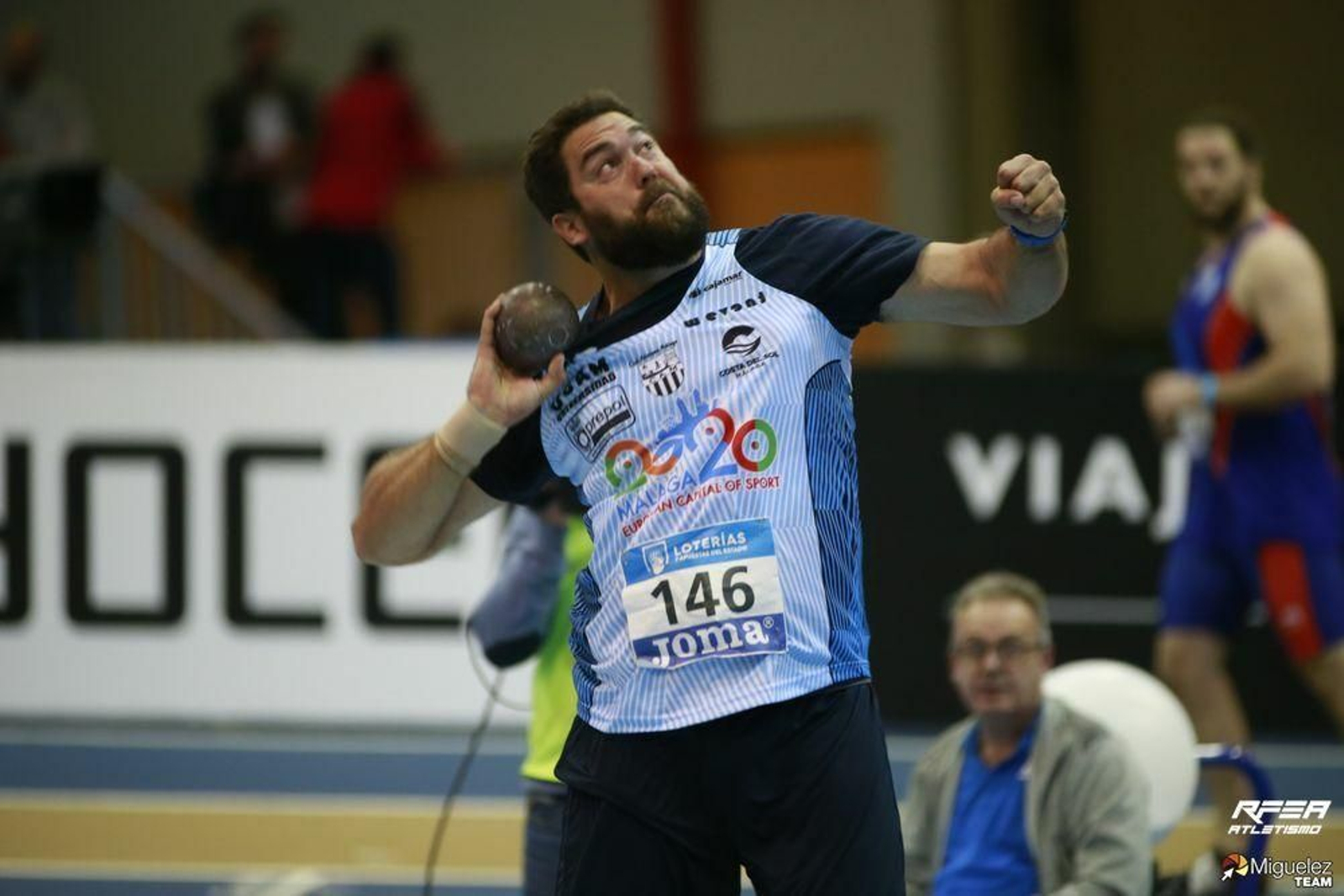 Borja Vivas, en uno de sus lanzamientos.