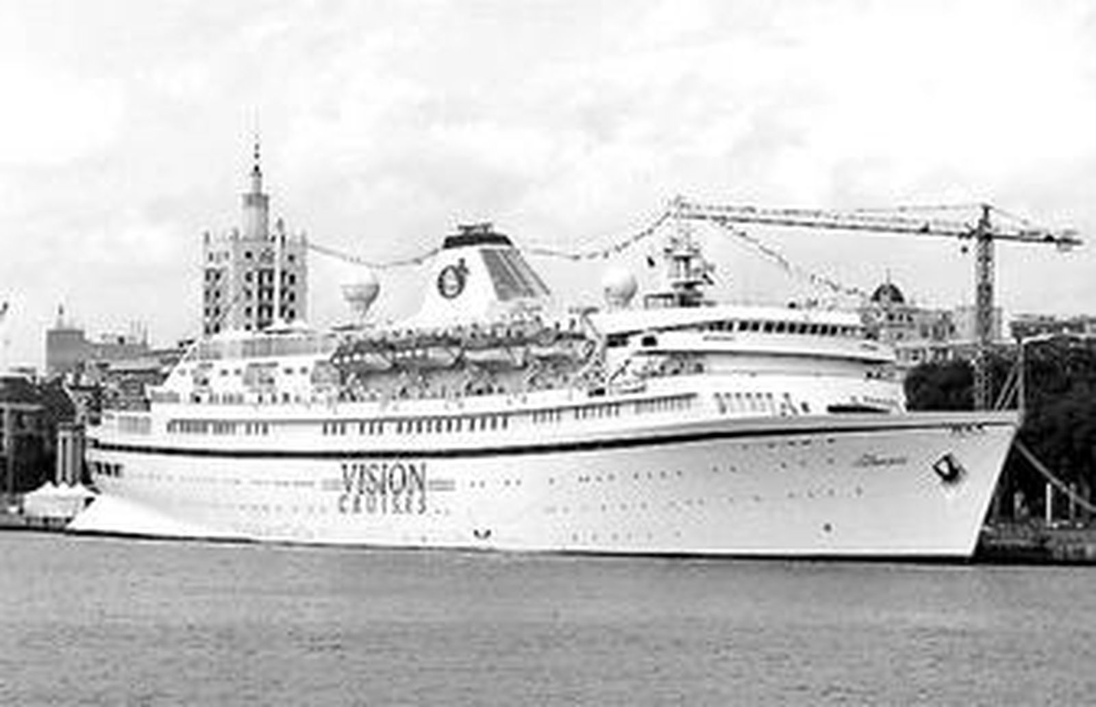 'Athena', el barco de 2008 atracado en Málaga.